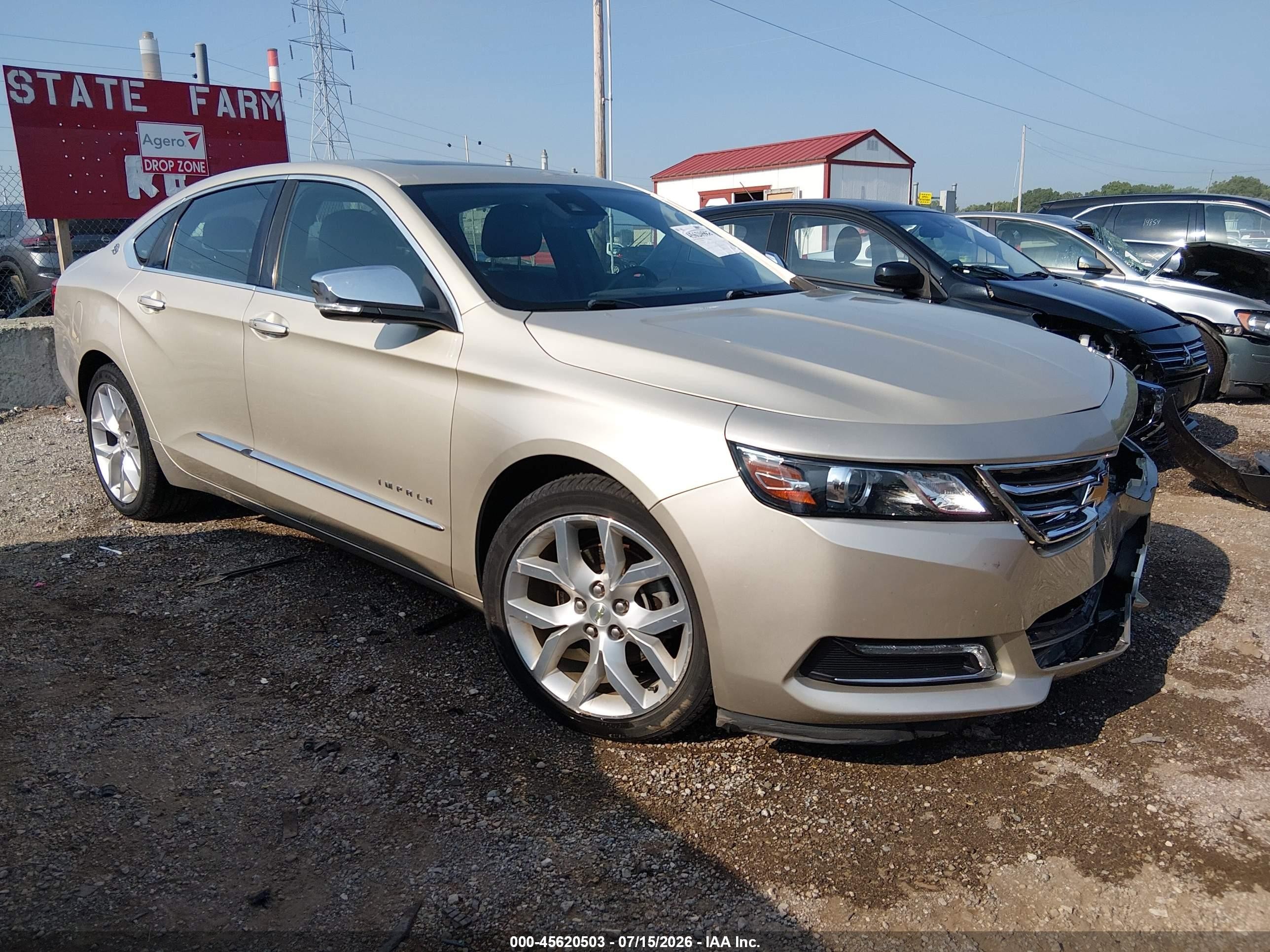 2014 Chevrolet Impala 2lz Gold vin: 2G1155S30E9304946