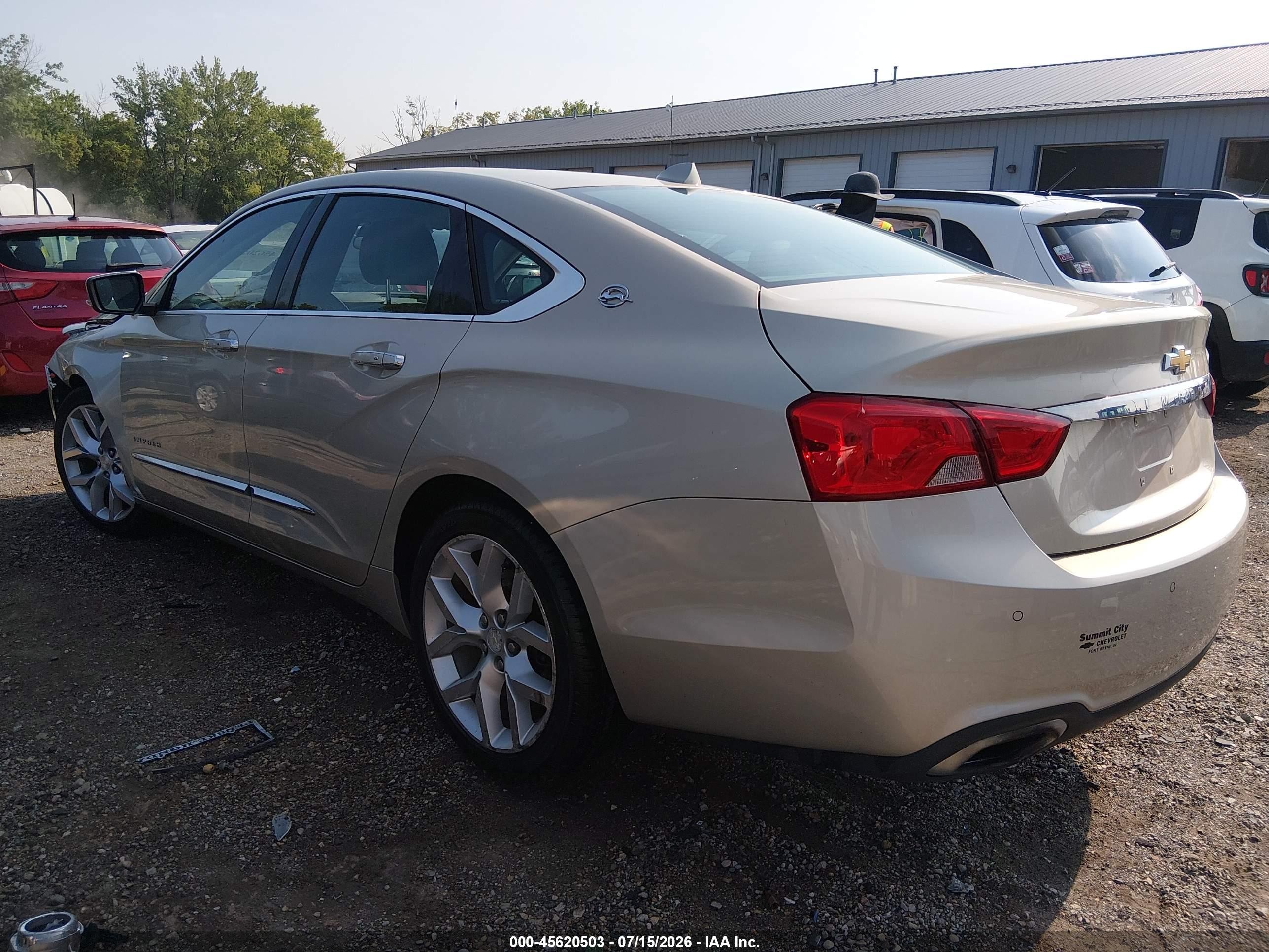 2014 Chevrolet Impala 2lz Золотой vin: 2G1155S30E9304946