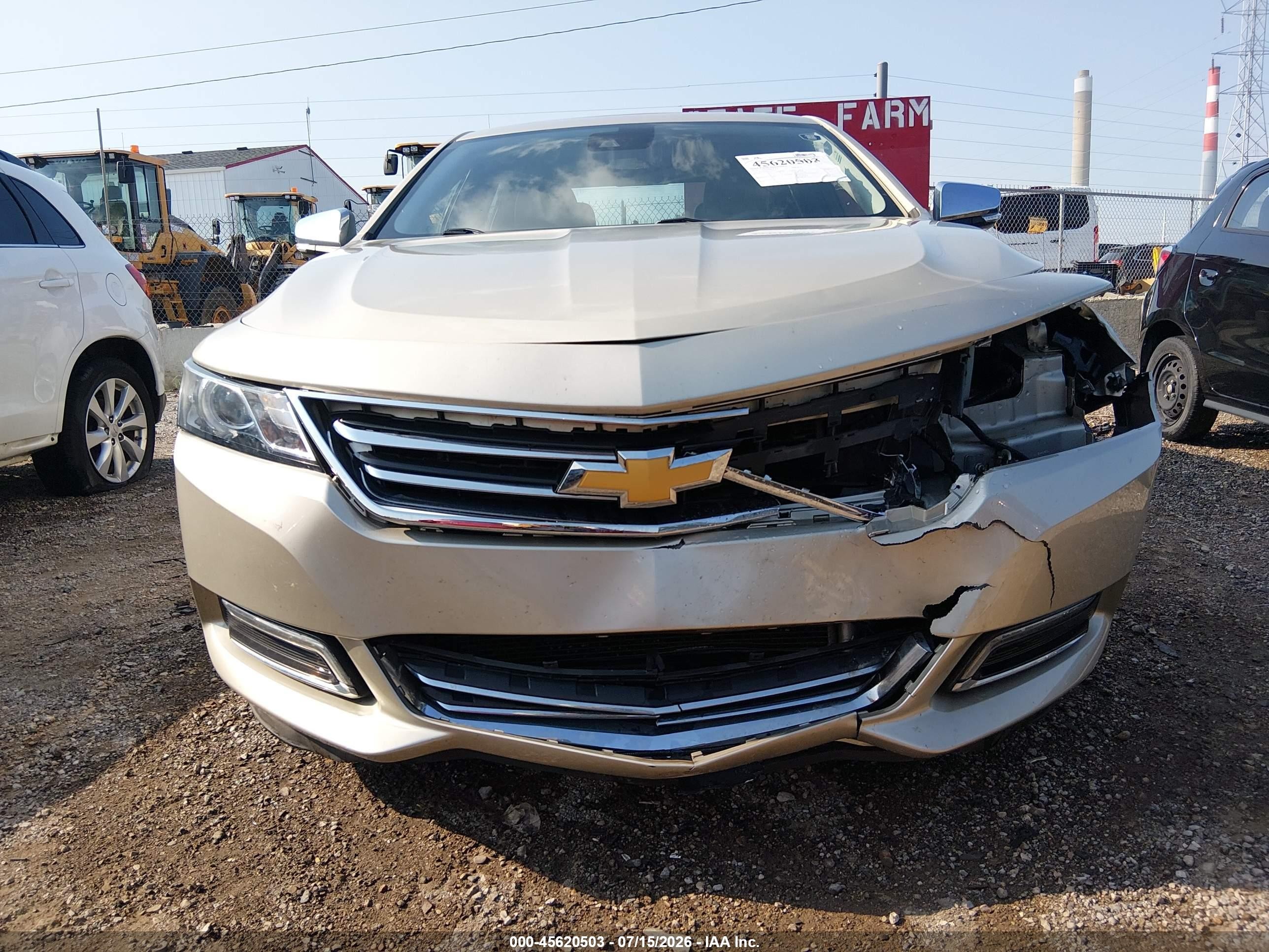 2014 Chevrolet Impala 2lz Золотой vin: 2G1155S30E9304946
