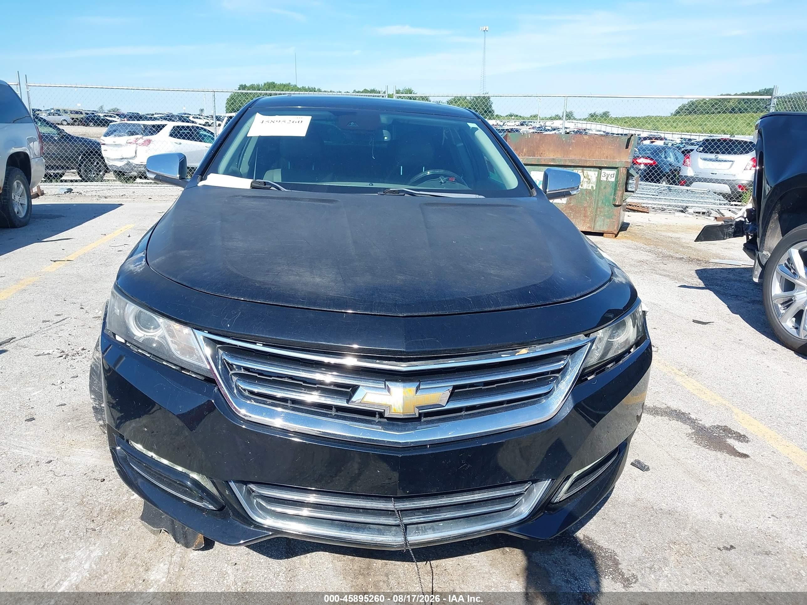 2014 Chevrolet Impala 2lz Black vin: 2G1155S31E9152515