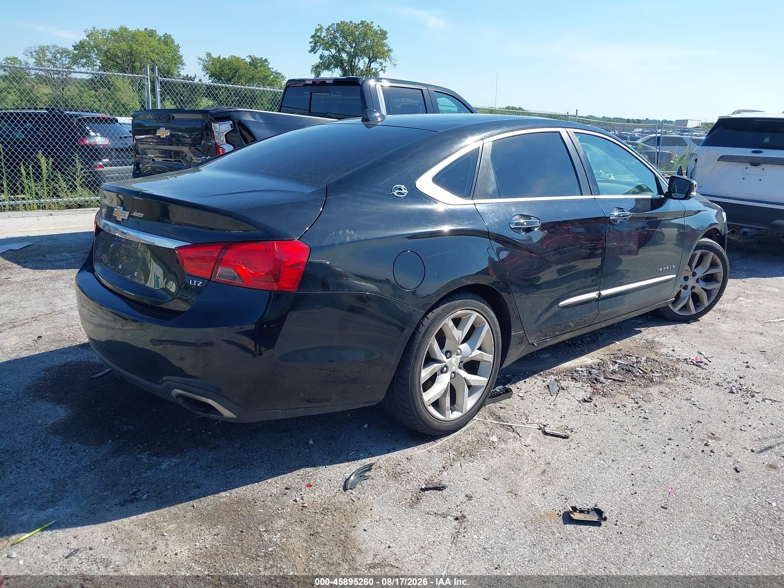 2014 Chevrolet Impala 2lz Black vin: 2G1155S31E9152515