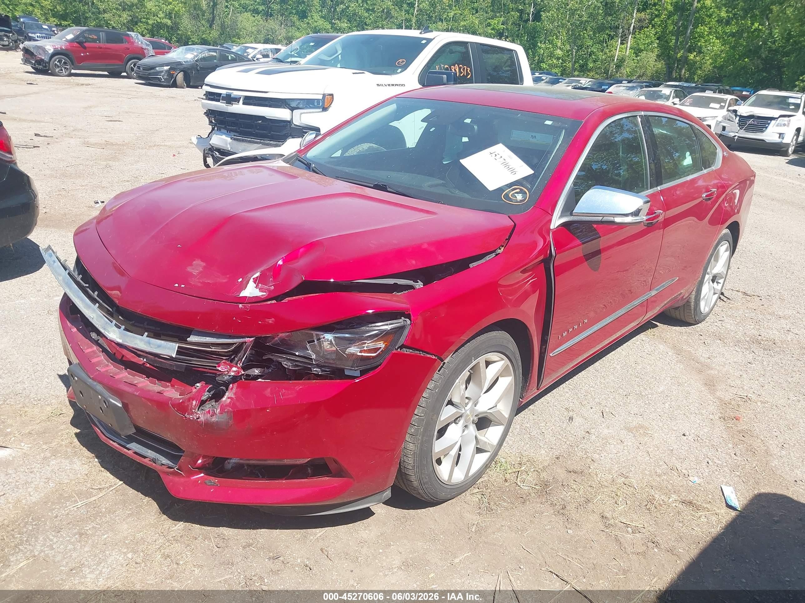 2014 Chevrolet Impala 2lz Red vin: 2G1155S32E9144701