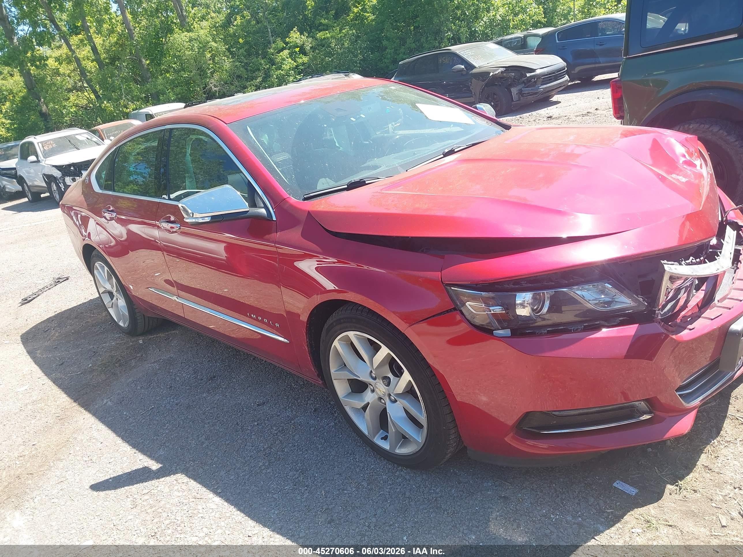 2014 Chevrolet Impala 2lz Red vin: 2G1155S32E9144701