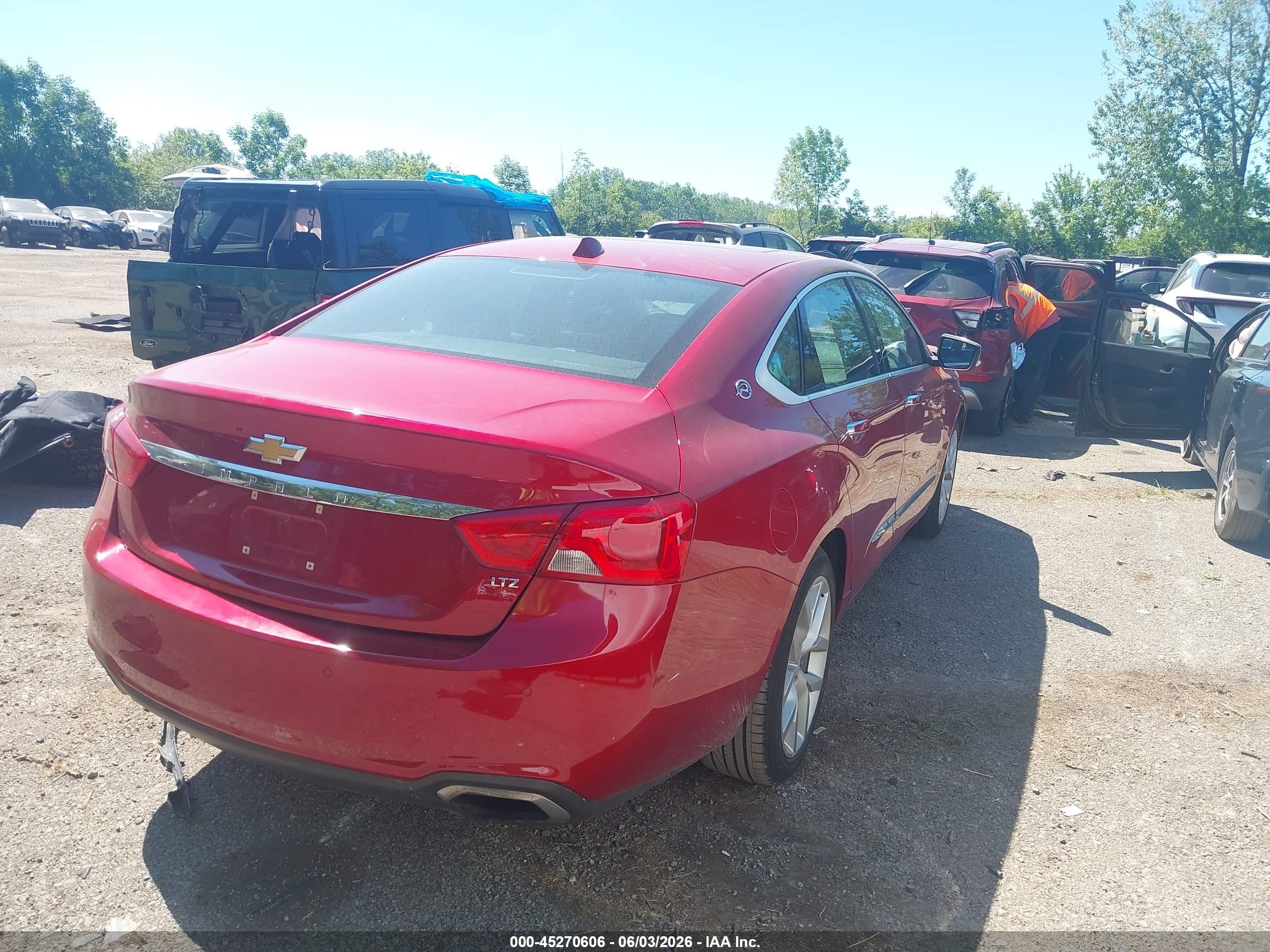 2014 Chevrolet Impala 2lz Red vin: 2G1155S32E9144701