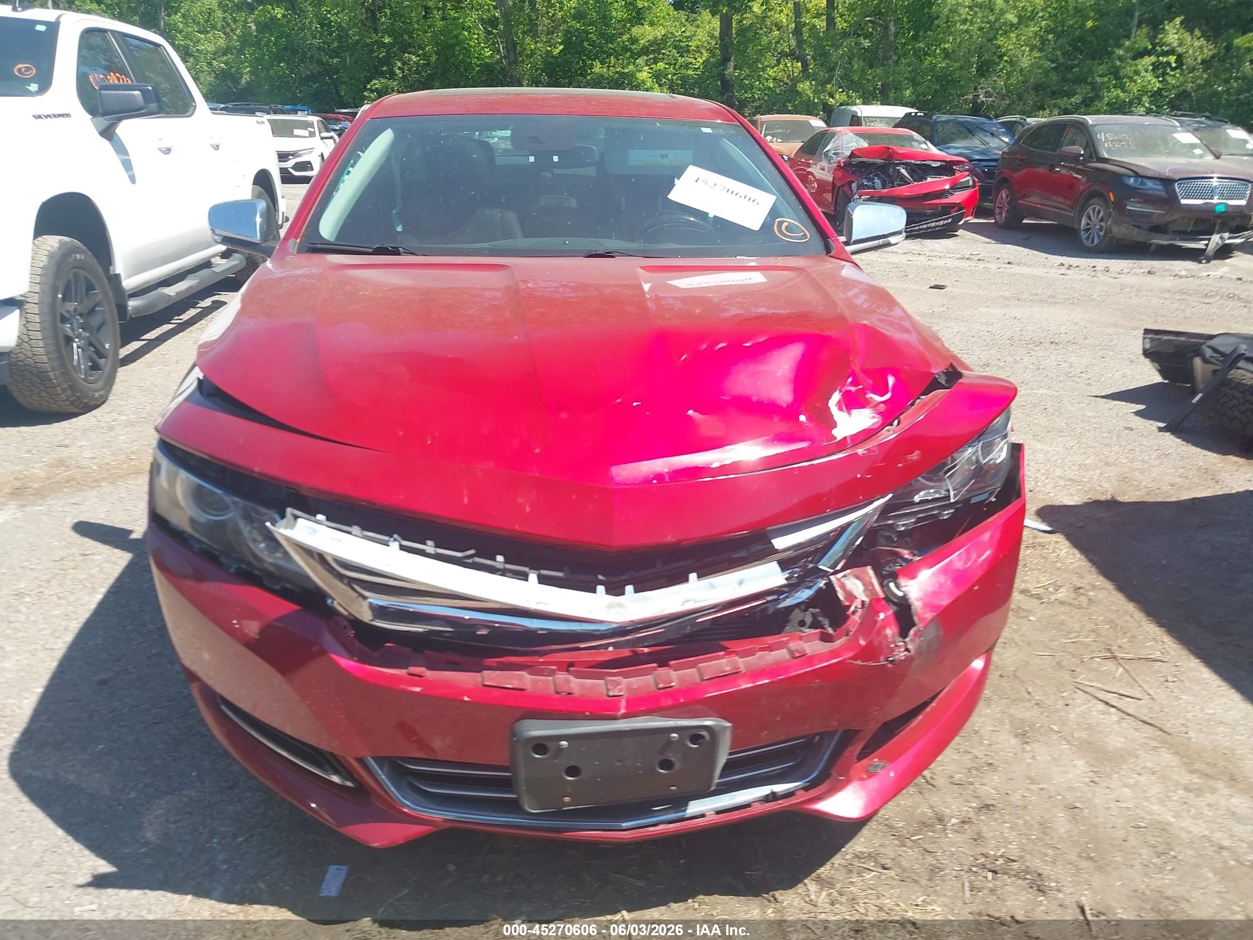 2014 Chevrolet Impala 2lz Red vin: 2G1155S32E9144701