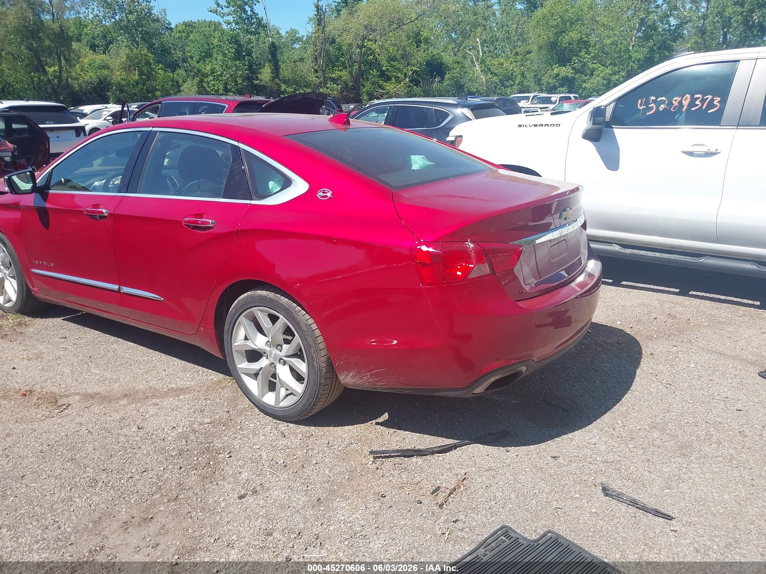 2014 Chevrolet Impala 2lz Red vin: 2G1155S32E9144701