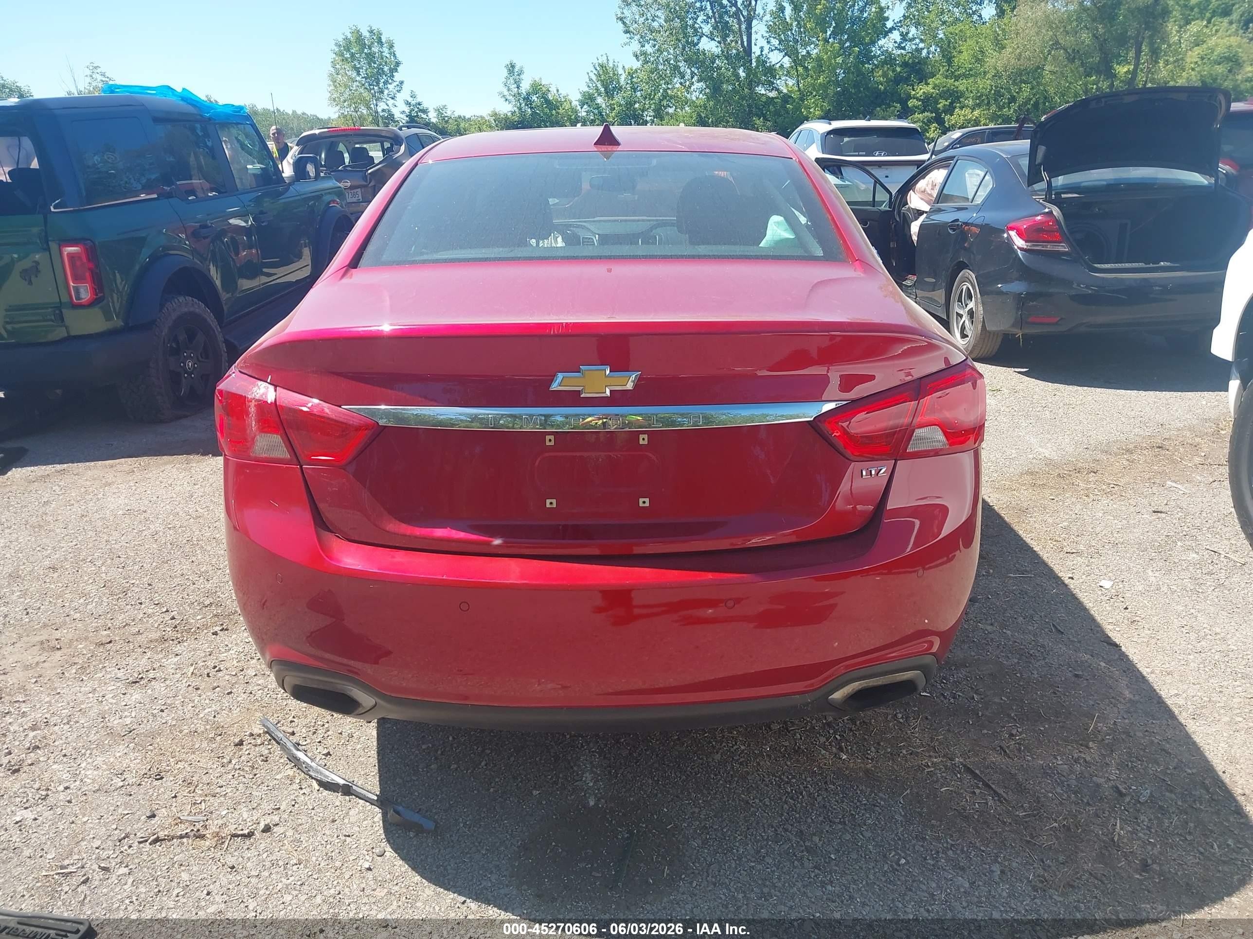 2014 Chevrolet Impala 2lz Red vin: 2G1155S32E9144701