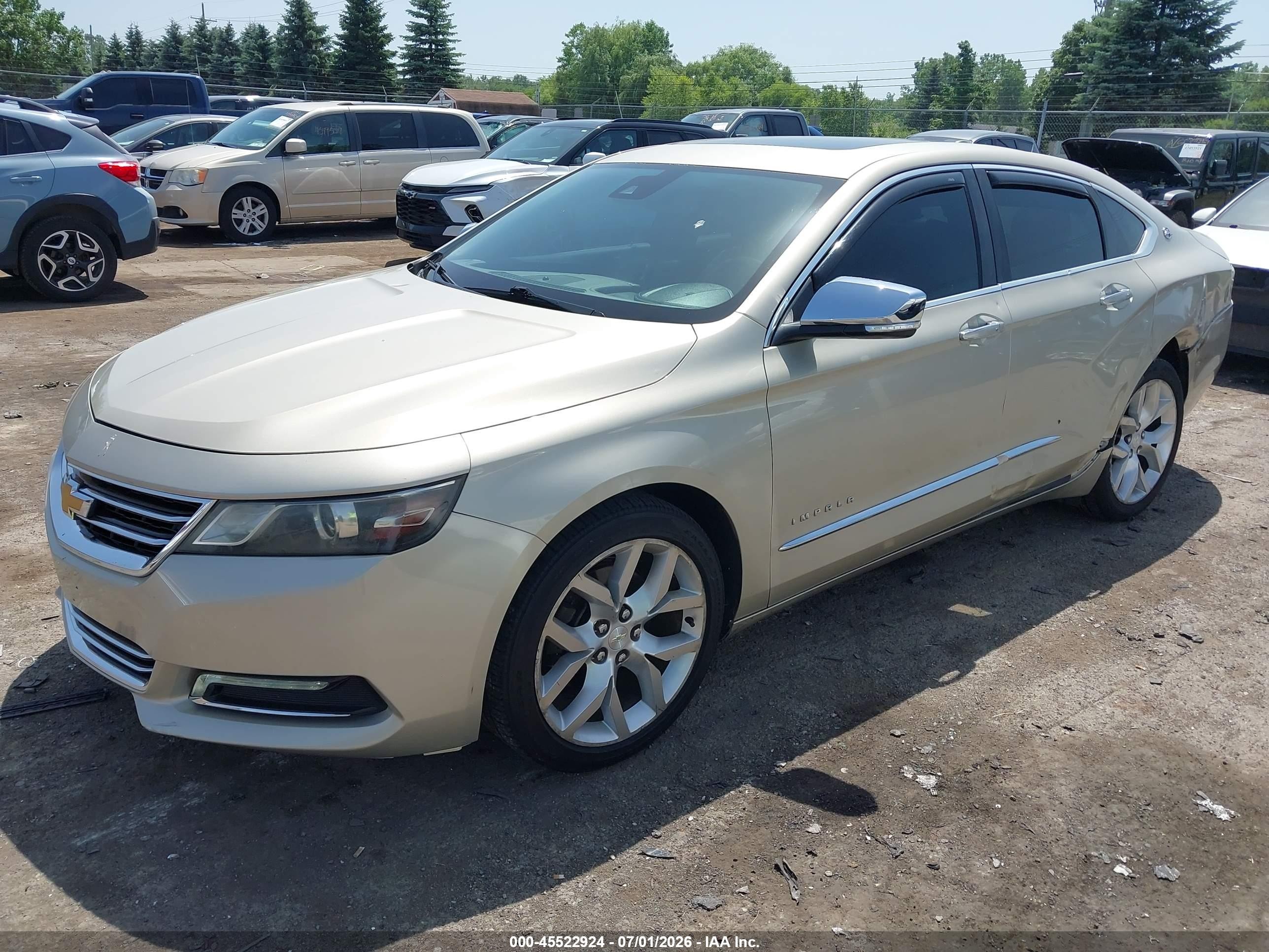 2014 Chevrolet Impala 2lz Beige vin: 2G1155S32E9306469