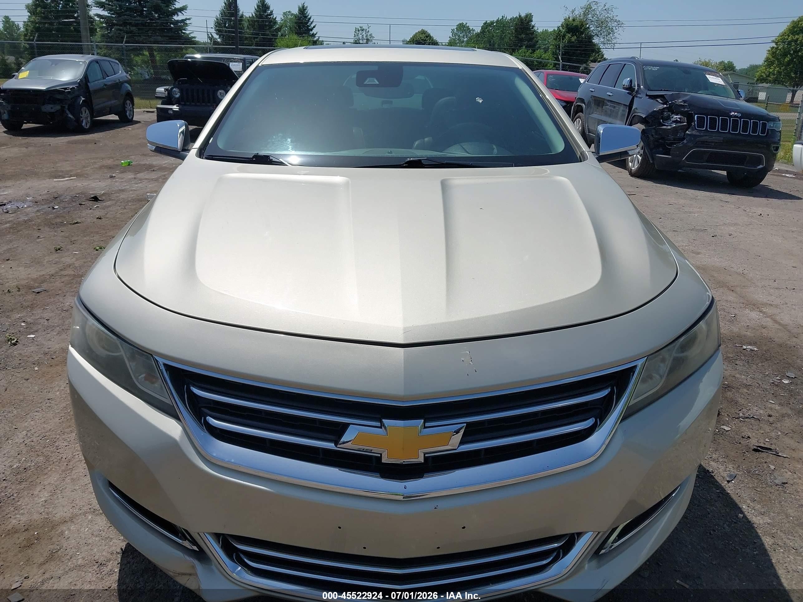 2014 Chevrolet Impala 2lz Beige vin: 2G1155S32E9306469
