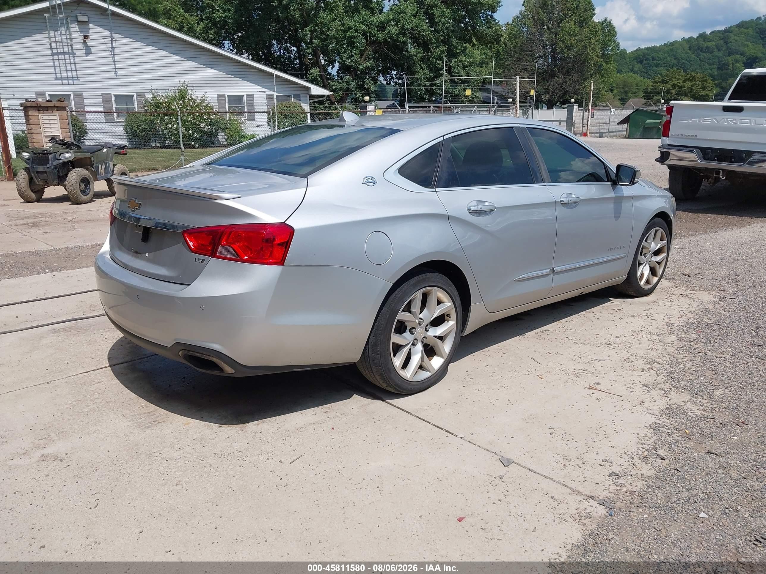 2014 Chevrolet Impala 2lz Silver vin: 2G1155S33E9114428