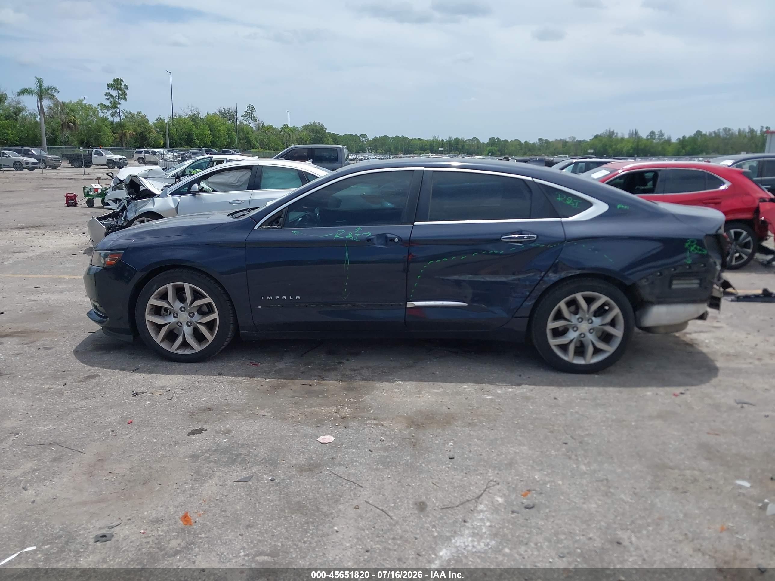 2014 Chevrolet Impala 2lz Blue vin: 2G1155S35E9145499