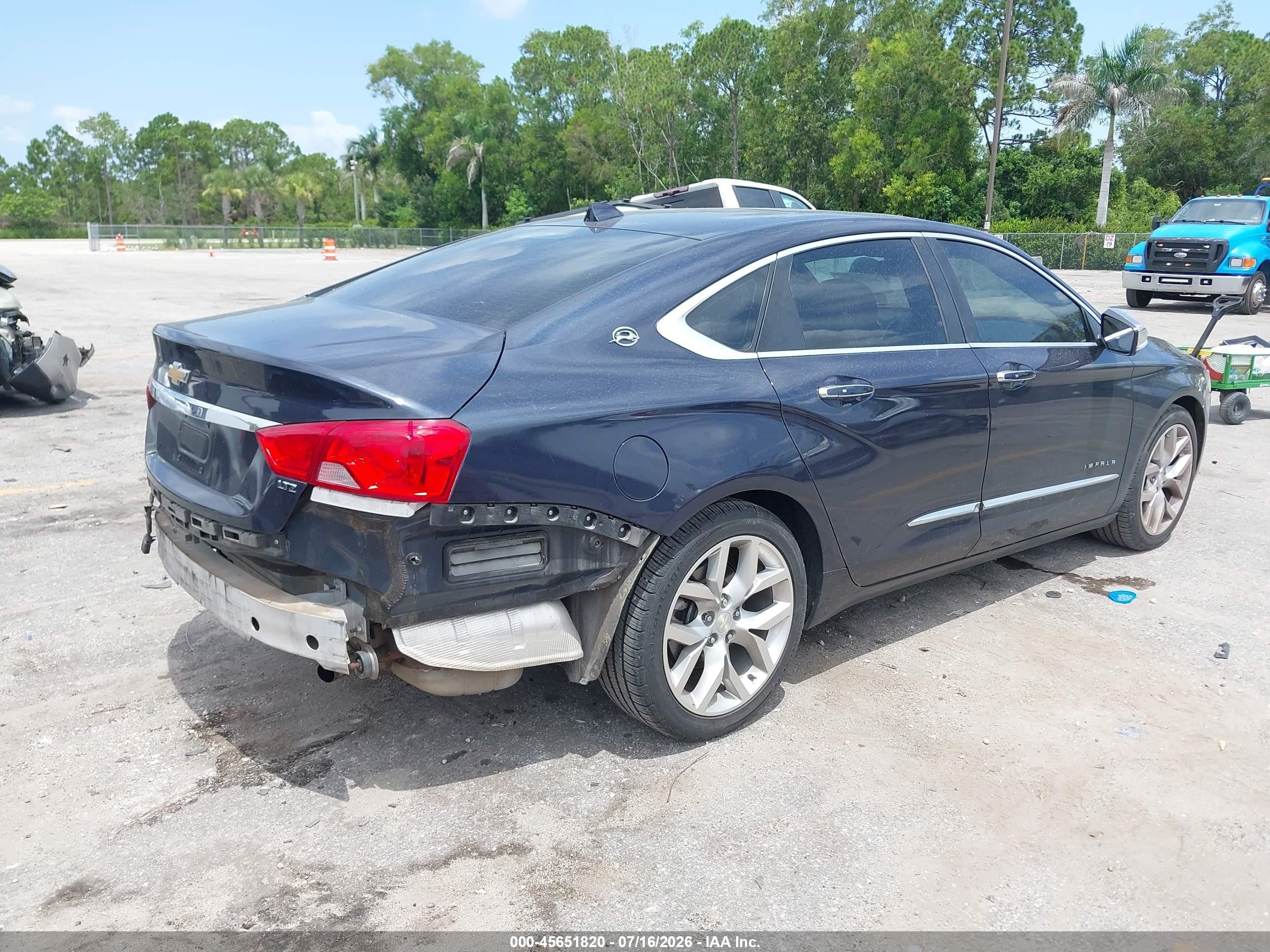 2014 Chevrolet Impala 2lz Blue vin: 2G1155S35E9145499