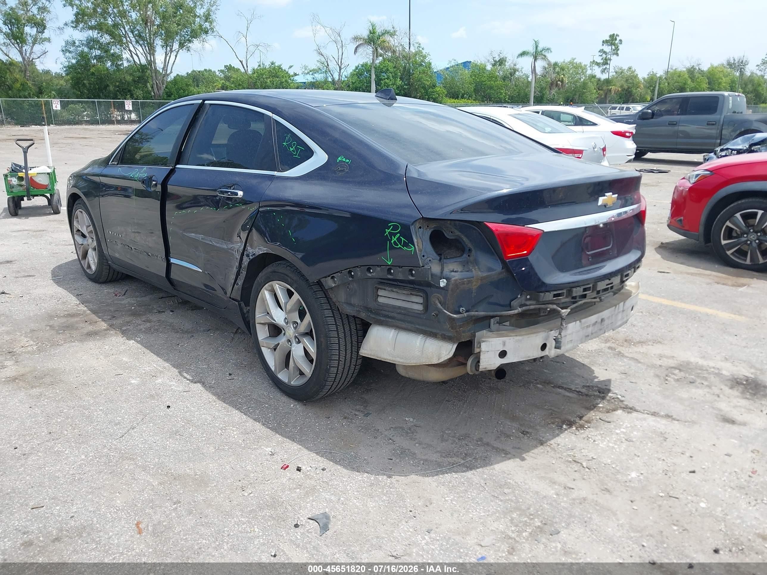 2014 Chevrolet Impala 2lz Blue vin: 2G1155S35E9145499