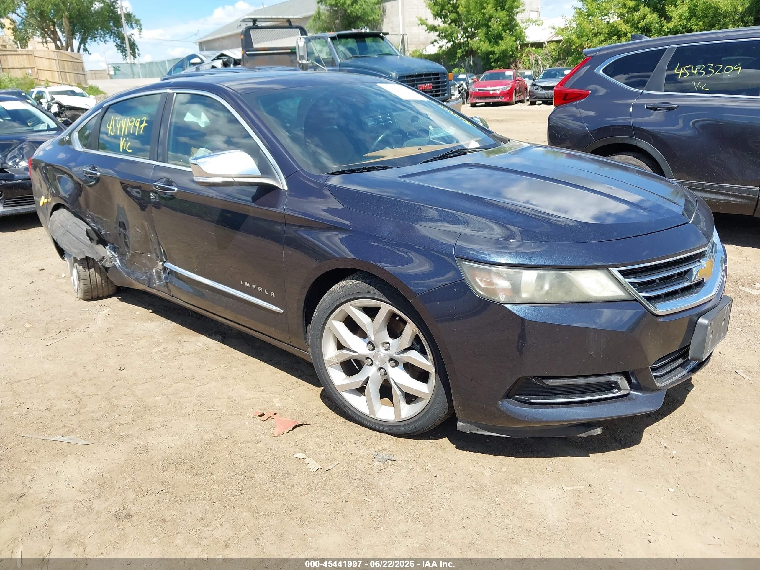 2014 Chevrolet Impala 2lz Синий vin: 2G1155S36E9103892