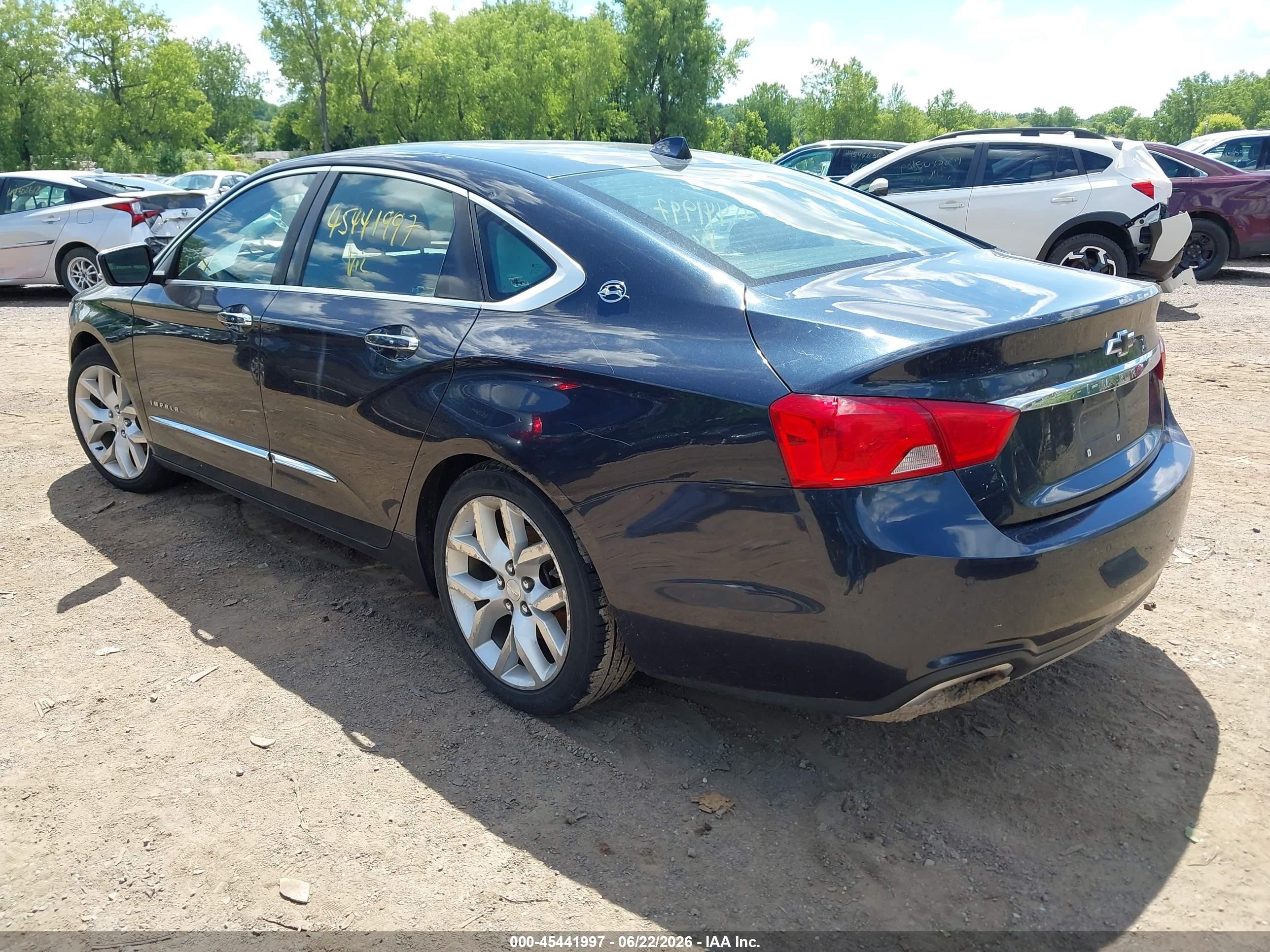 2014 Chevrolet Impala 2lz Синий vin: 2G1155S36E9103892