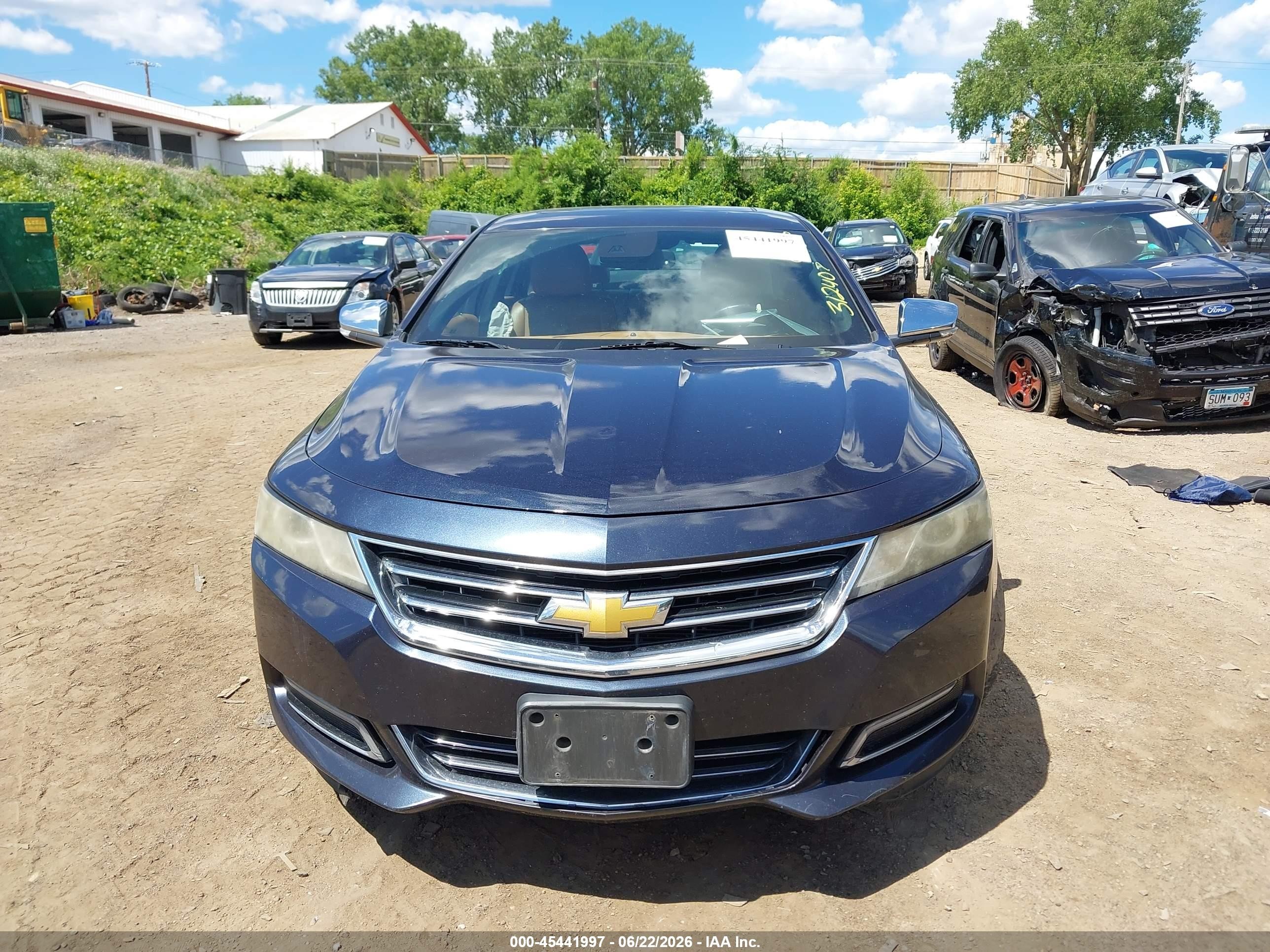 2014 Chevrolet Impala 2lz Синий vin: 2G1155S36E9103892