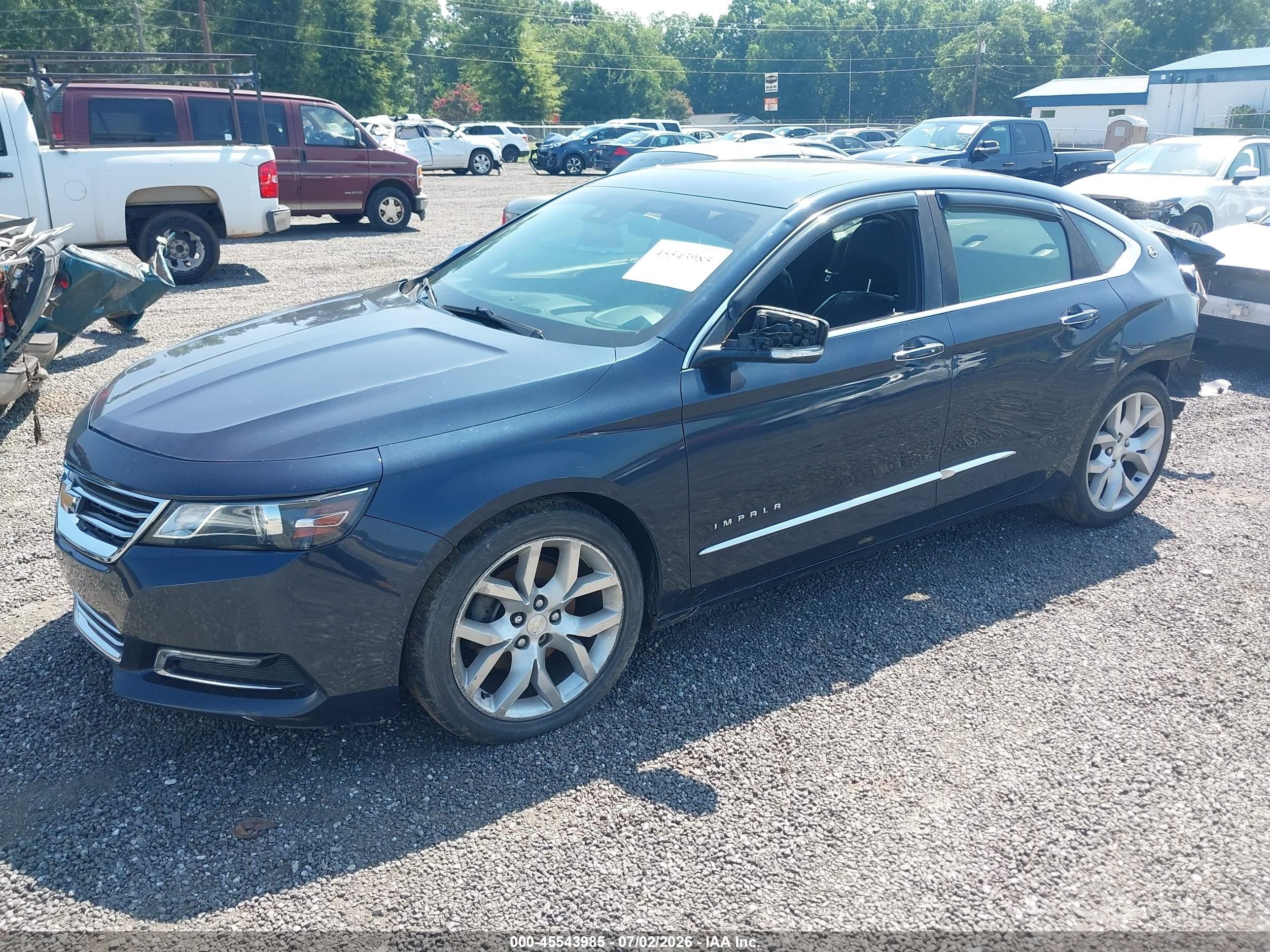 2014 Chevrolet Impala 2lz Dark Blue vin: 2G1155S38E9113677