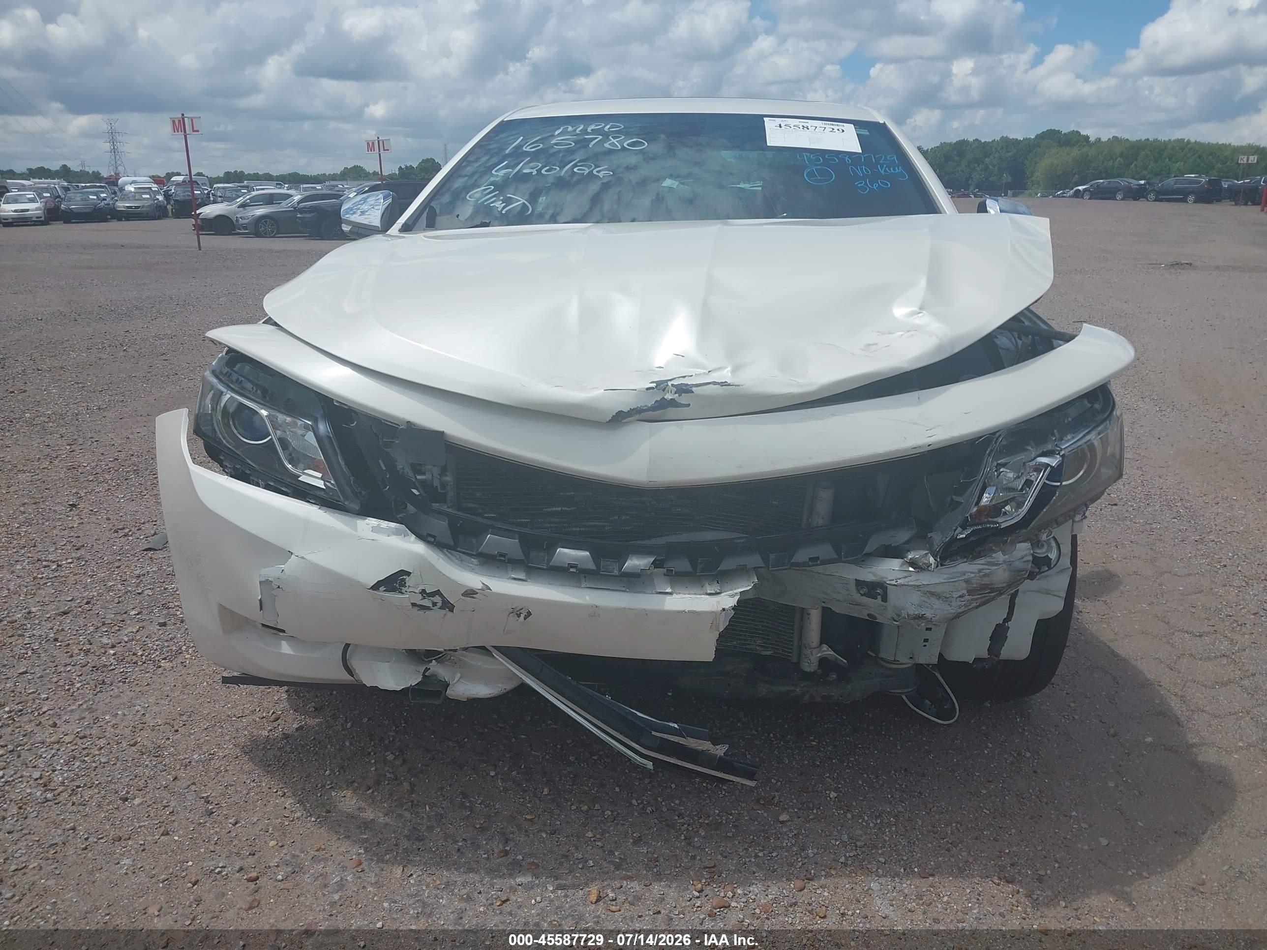 2014 Chevrolet Impala 2lz White vin: 2G1155S38E9165780