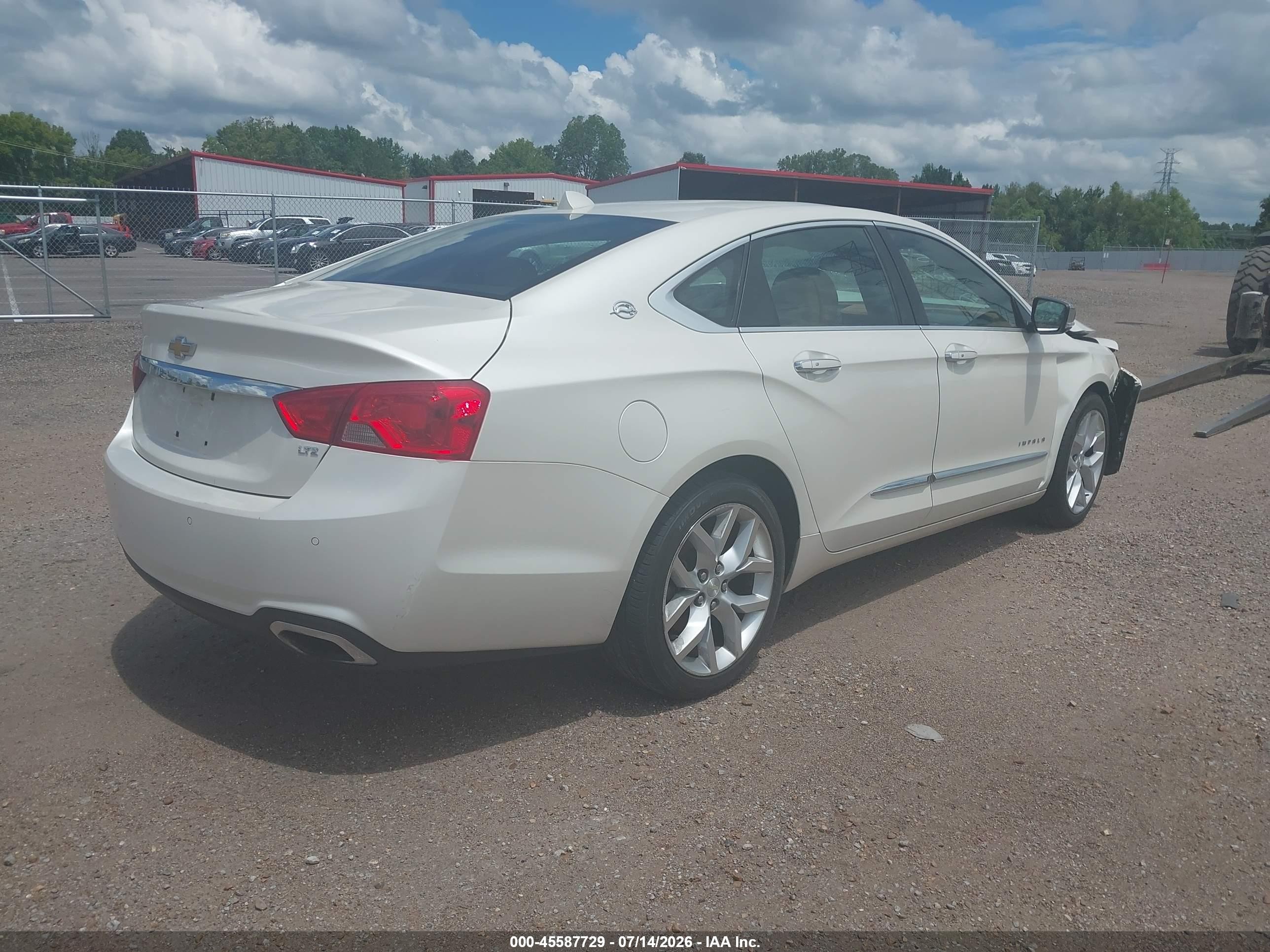 2014 Chevrolet Impala 2lz White vin: 2G1155S38E9165780