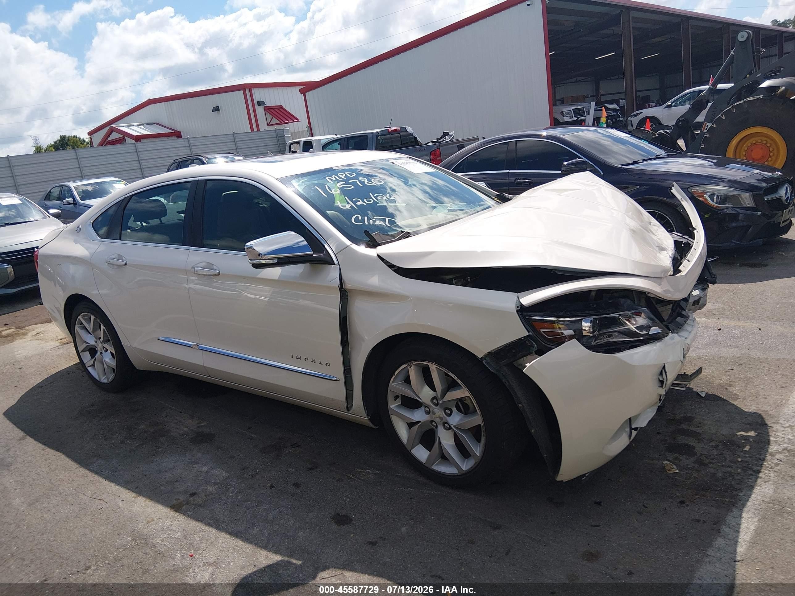 2014 Chevrolet Impala 2lz White vin: 2G1155S38E9165780