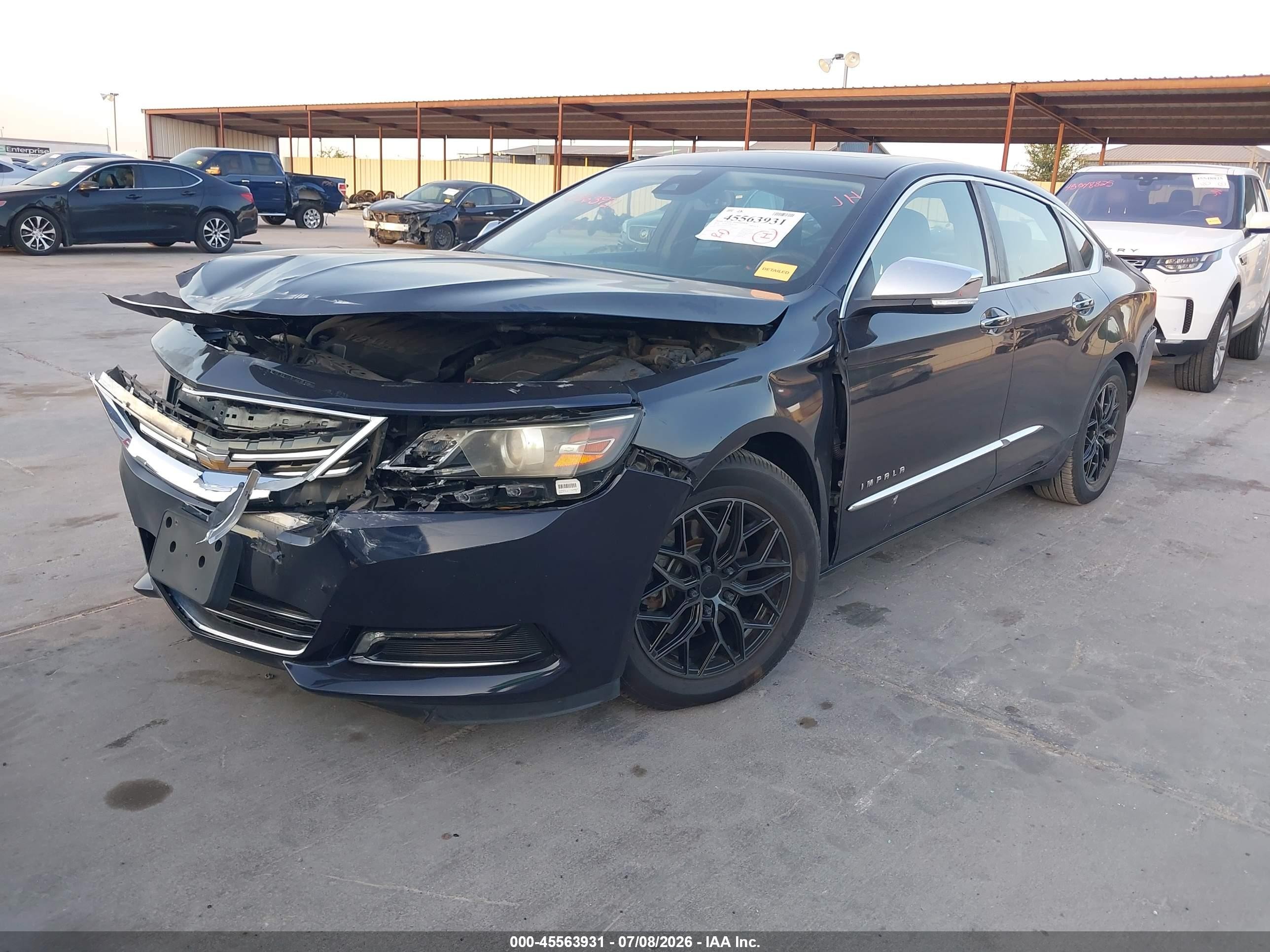 2014 Chevrolet Impala 2lz Gray vin: 2G1155S38E9171403