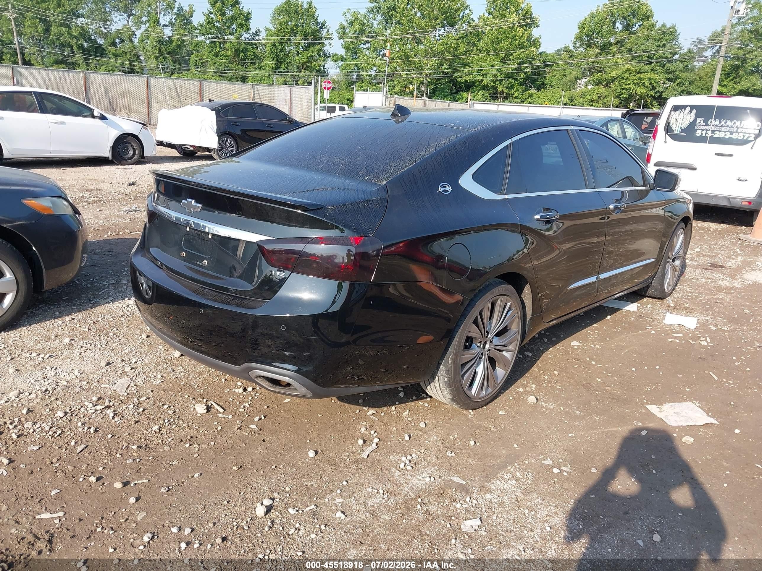 2014 Chevrolet Impala 2lz Black vin: 2G1155S38E9217943