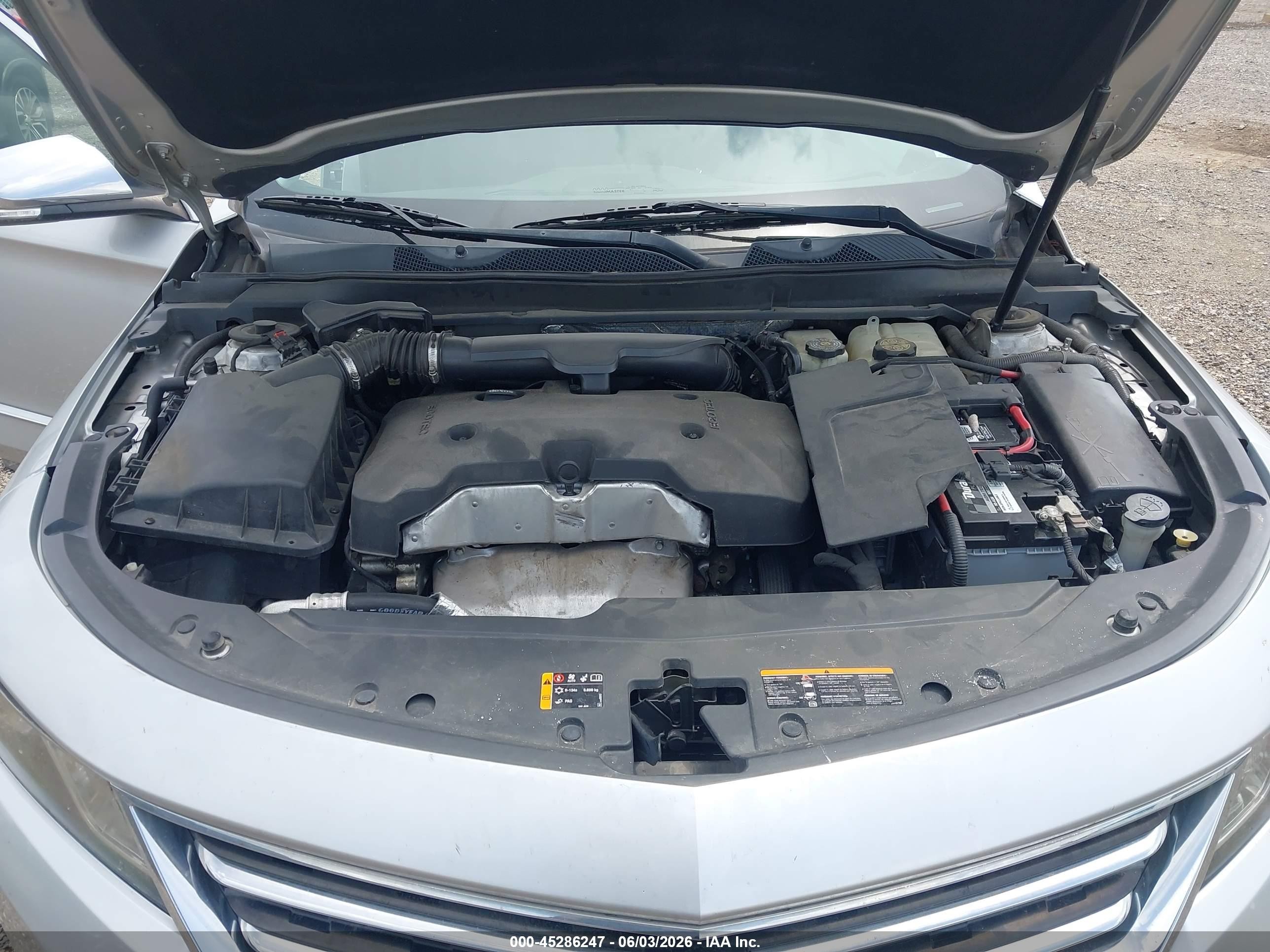 2015 Chevrolet Impala 1lz Silver vin: 2G1155SL1F9152564