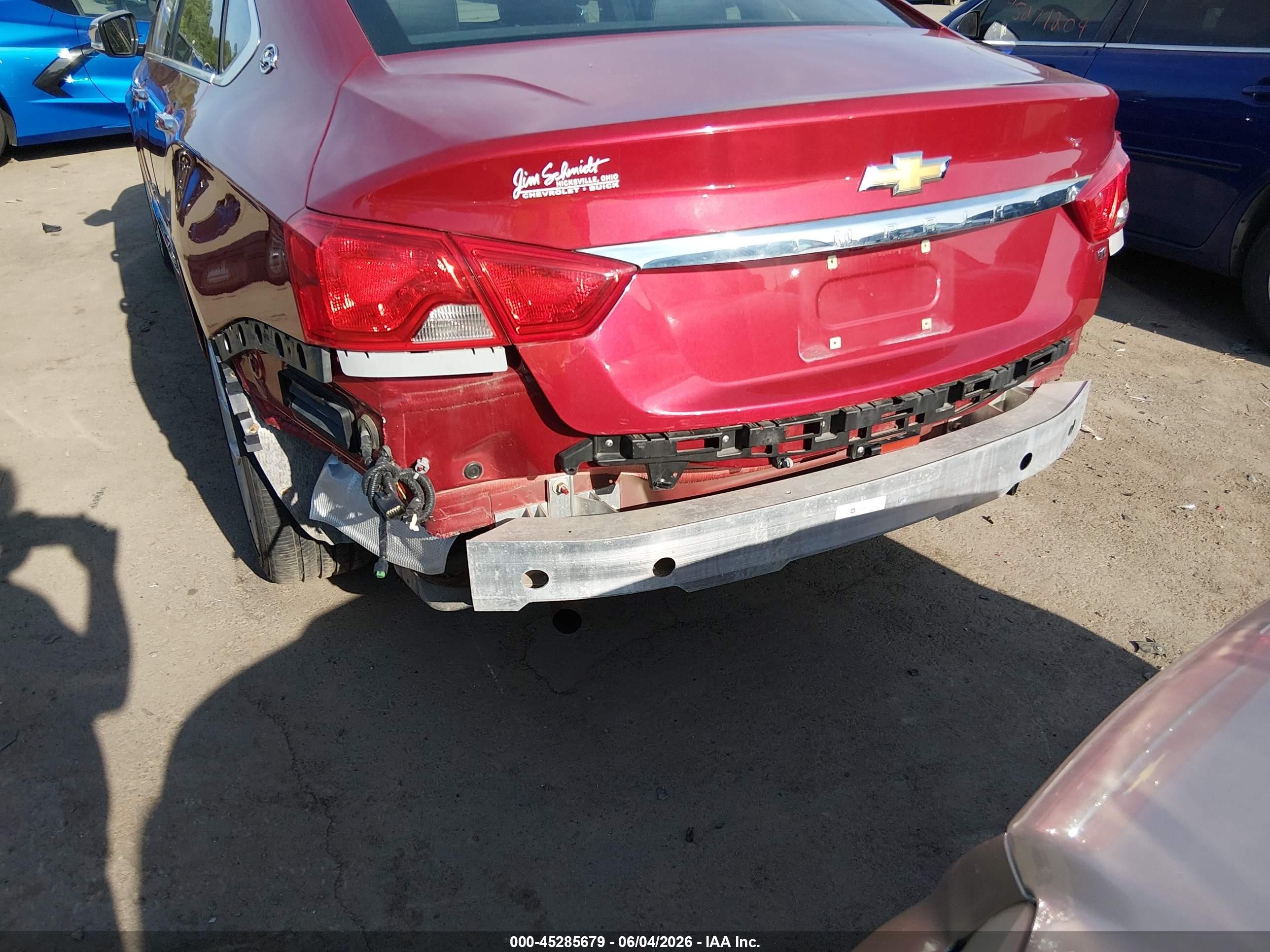2015 Chevrolet Impala 1lz Red vin: 2G1155SL6F9200351
