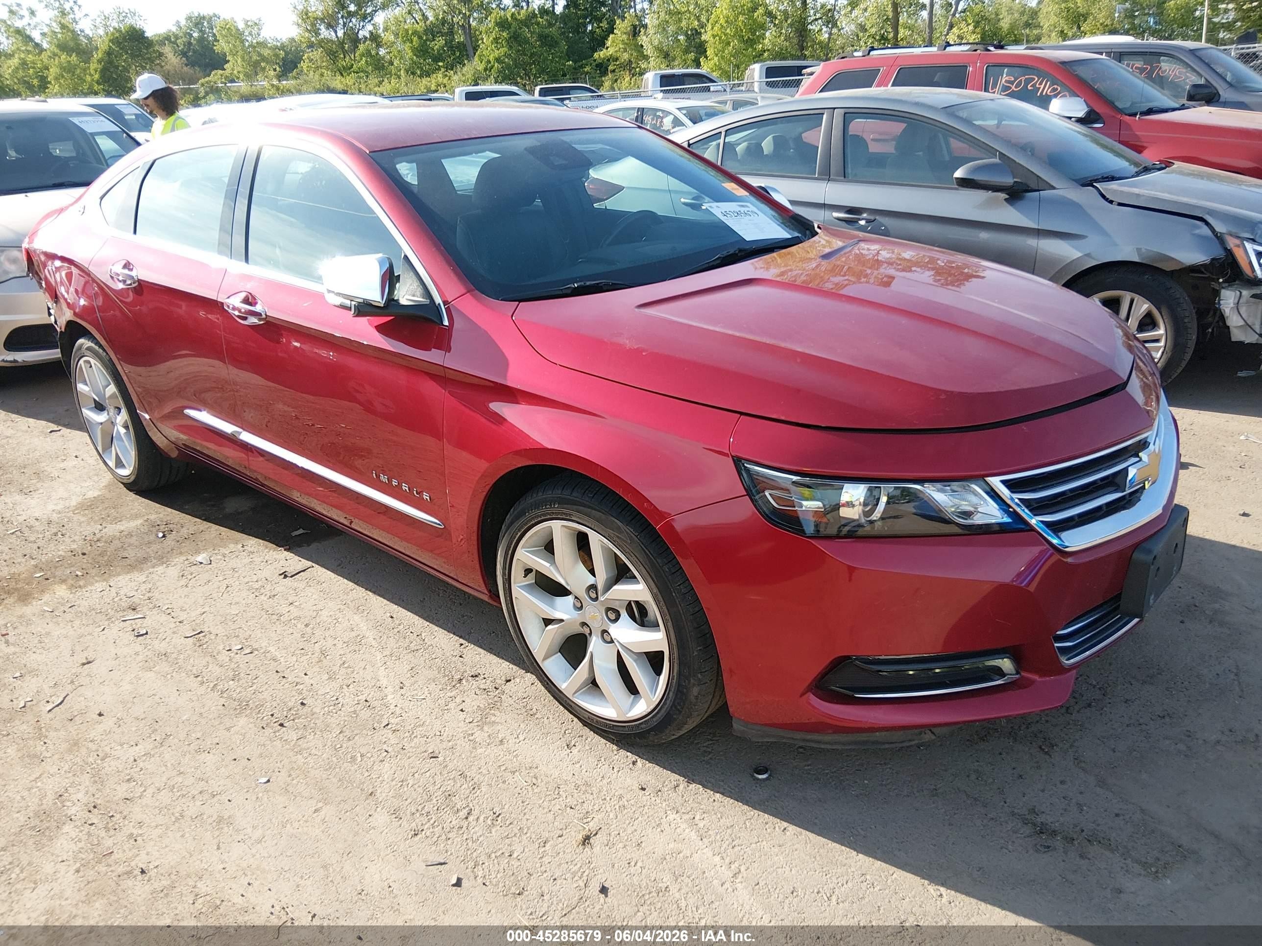 2015 Chevrolet Impala 1lz Red vin: 2G1155SL6F9200351