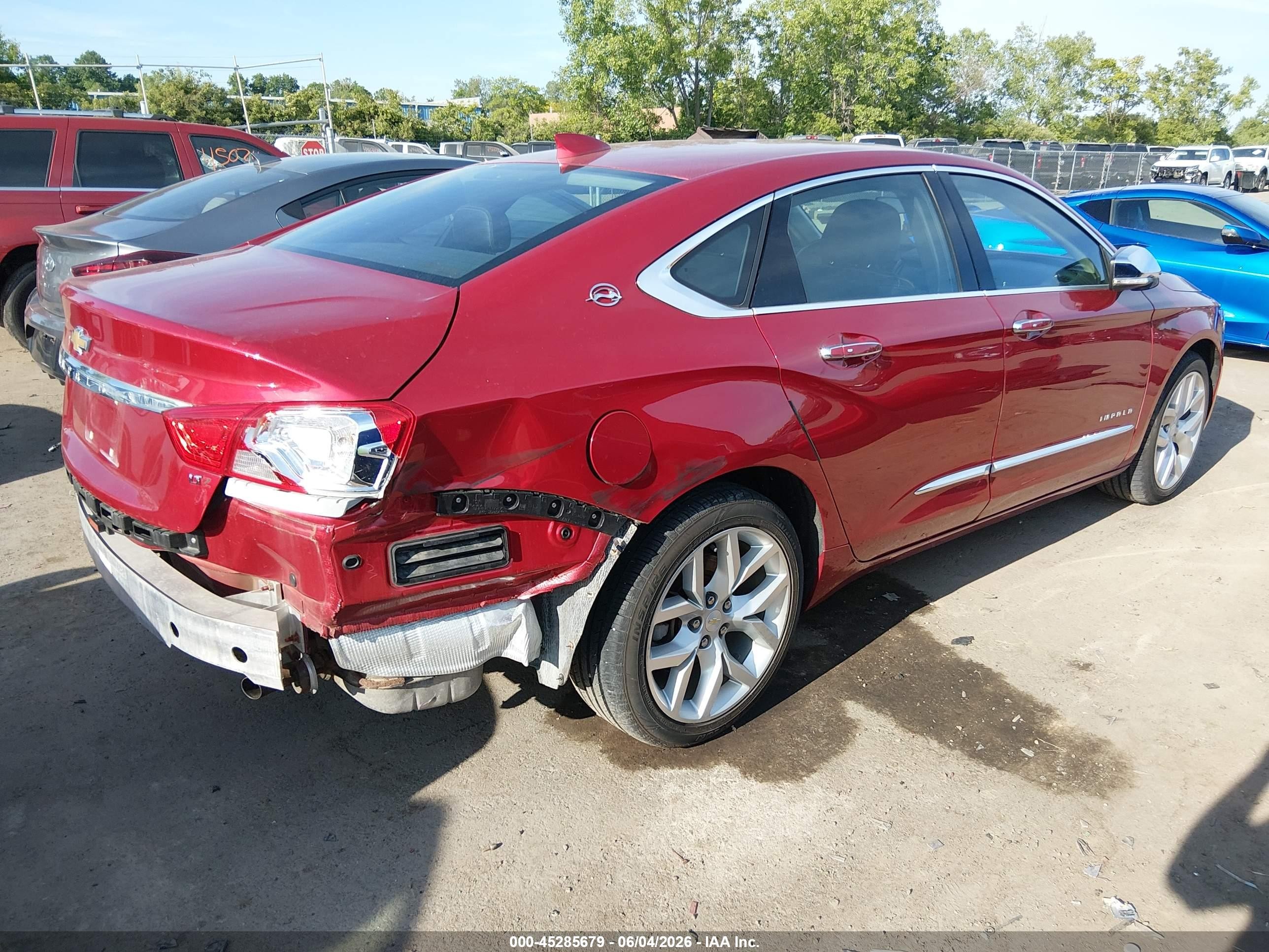 2015 Chevrolet Impala 1lz Red vin: 2G1155SL6F9200351