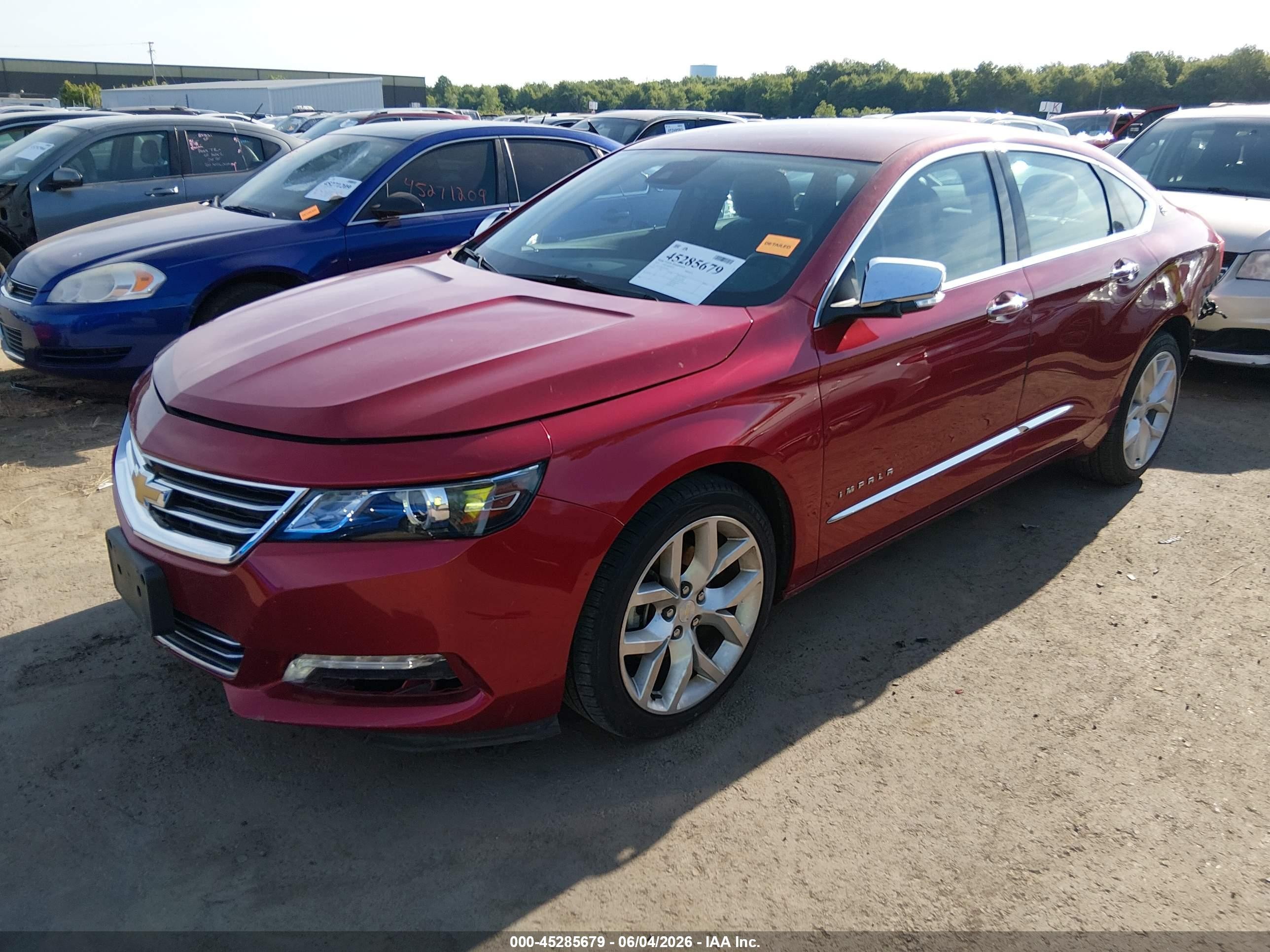 2015 Chevrolet Impala 1lz Red vin: 2G1155SL6F9200351