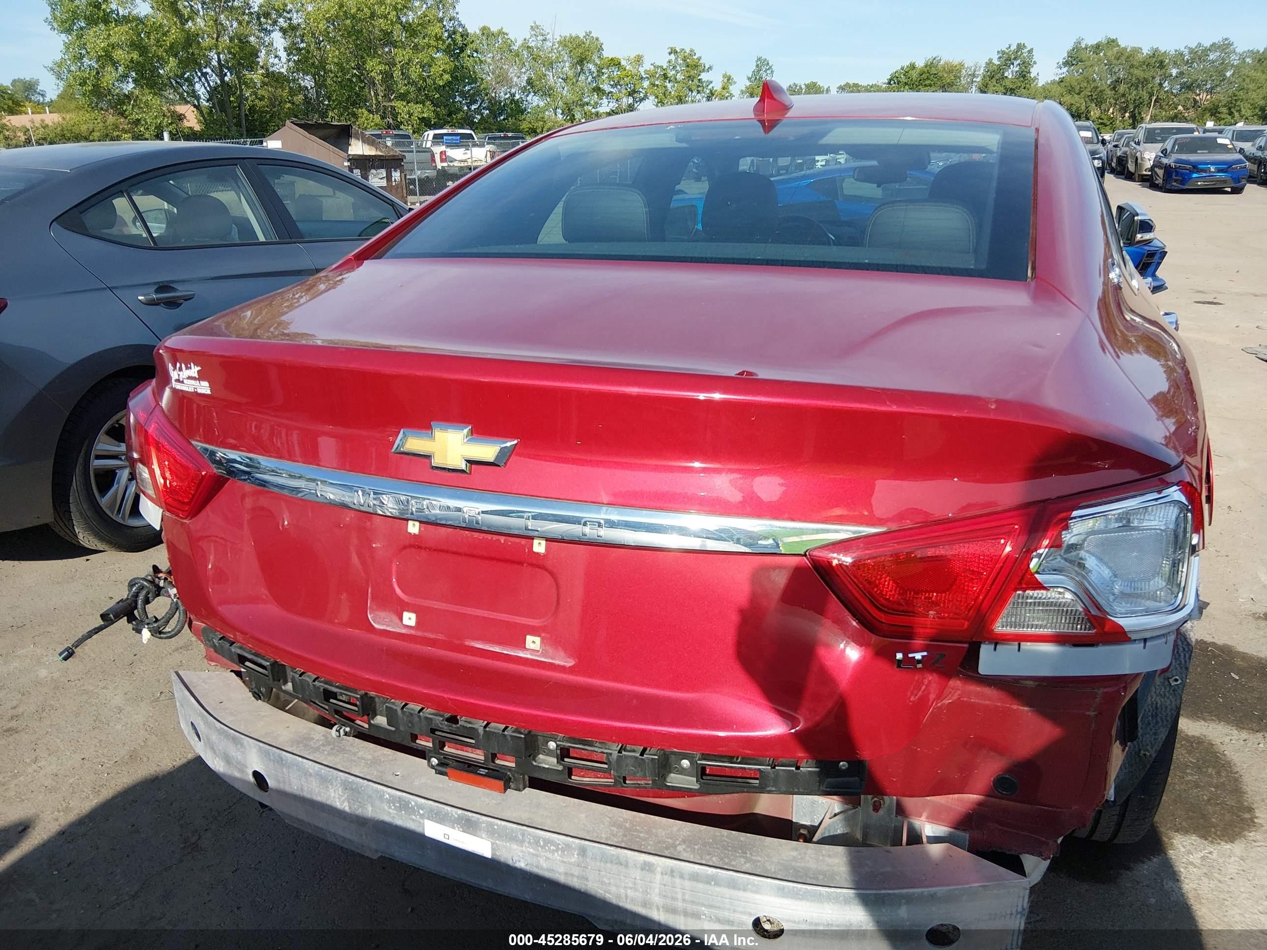 2015 Chevrolet Impala 1lz Red vin: 2G1155SL6F9200351
