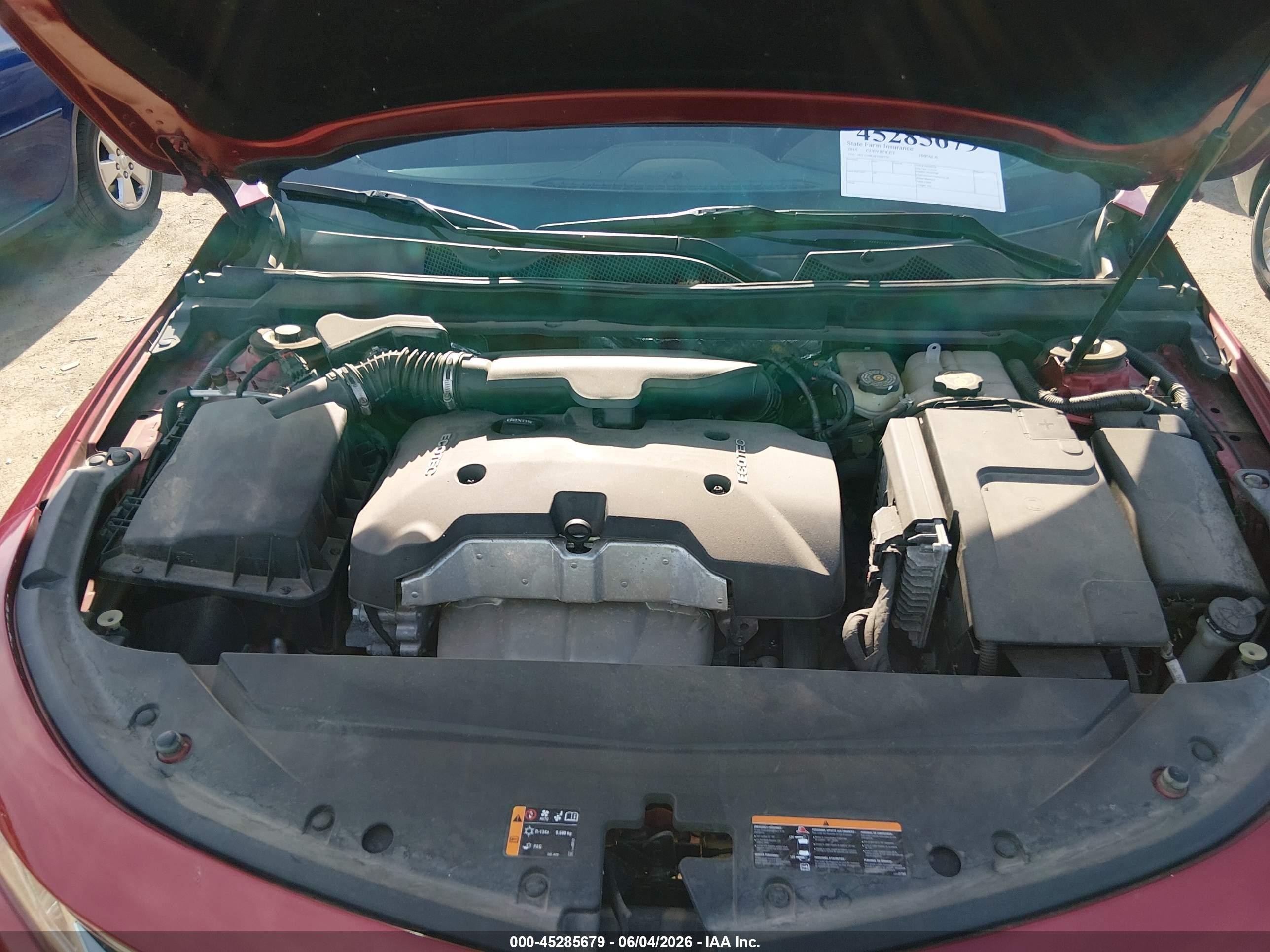 2015 Chevrolet Impala 1lz Red vin: 2G1155SL6F9200351