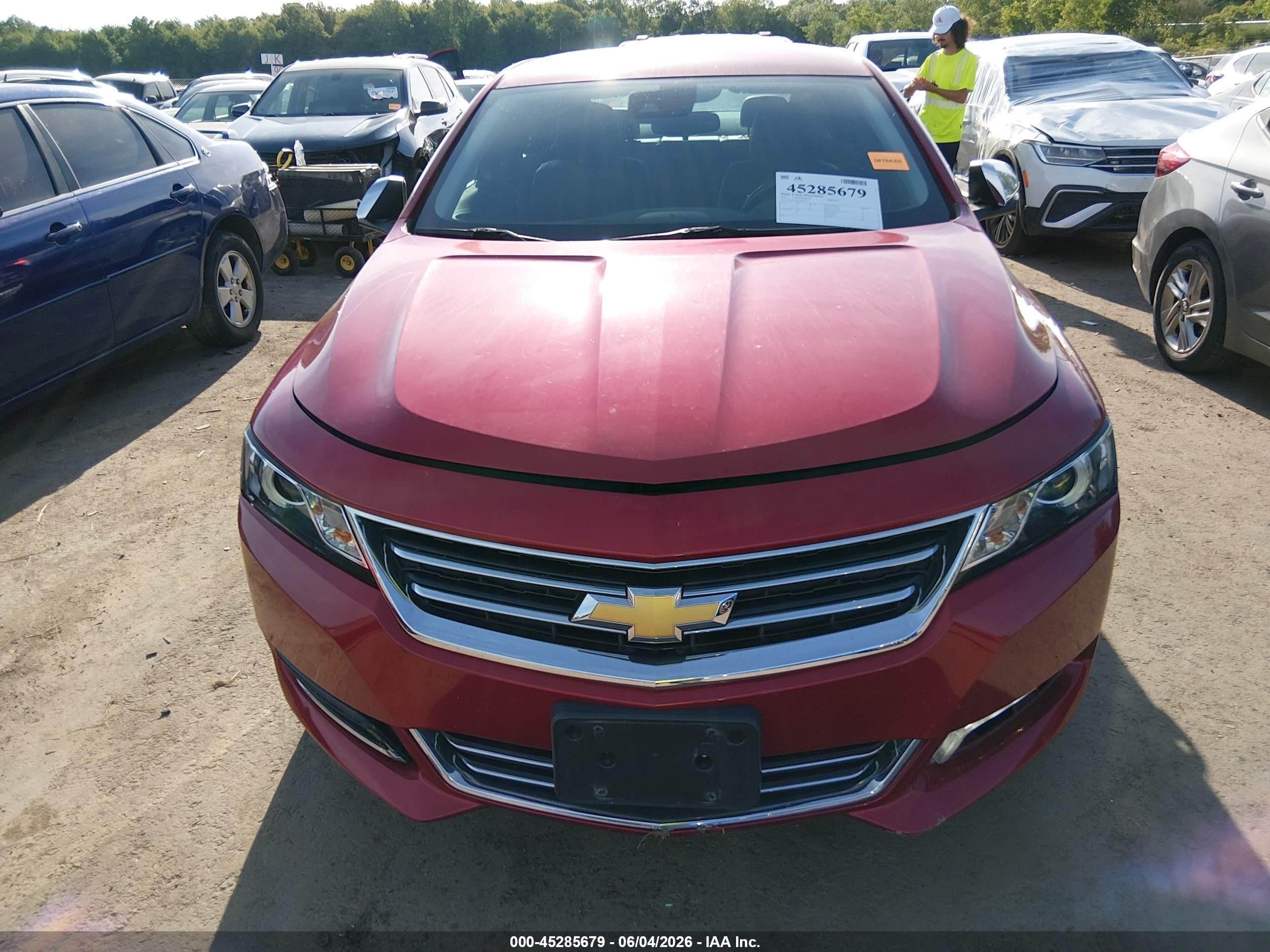 2015 Chevrolet Impala 1lz Red vin: 2G1155SL6F9200351