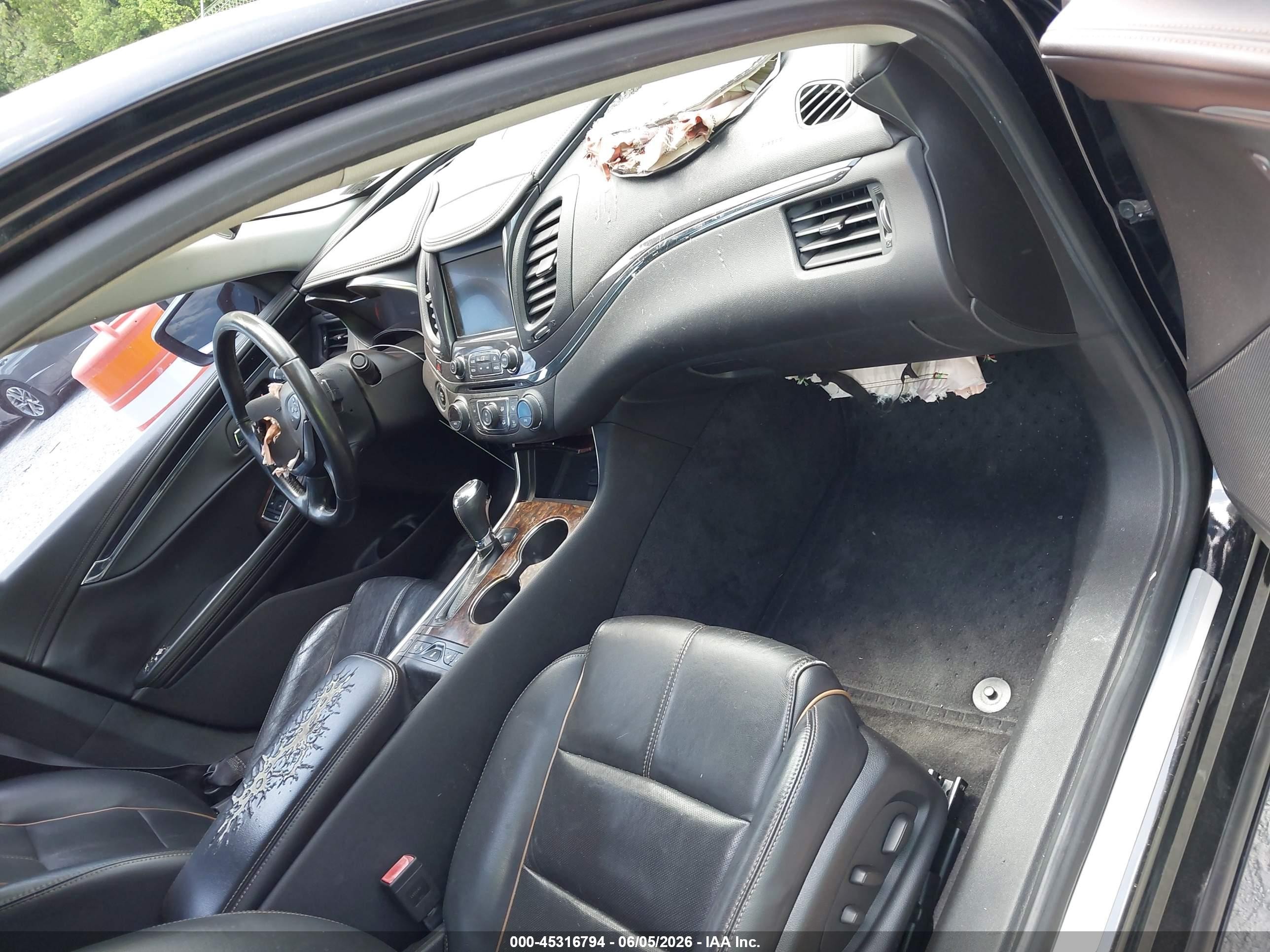 2015 Chevrolet Impala 2lz Black vin: 2G1165S30F9177145