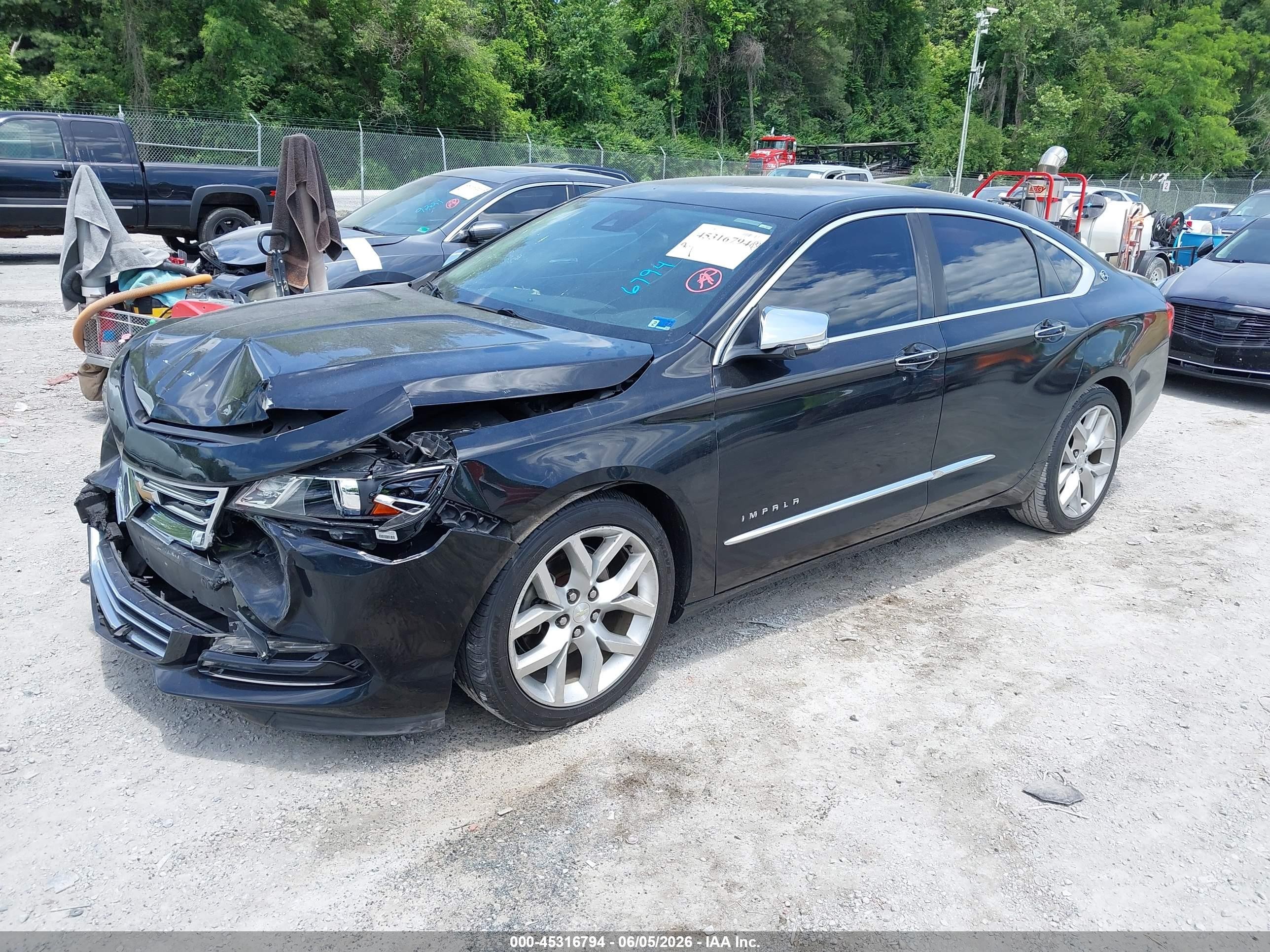 2015 Chevrolet Impala 2lz Black vin: 2G1165S30F9177145
