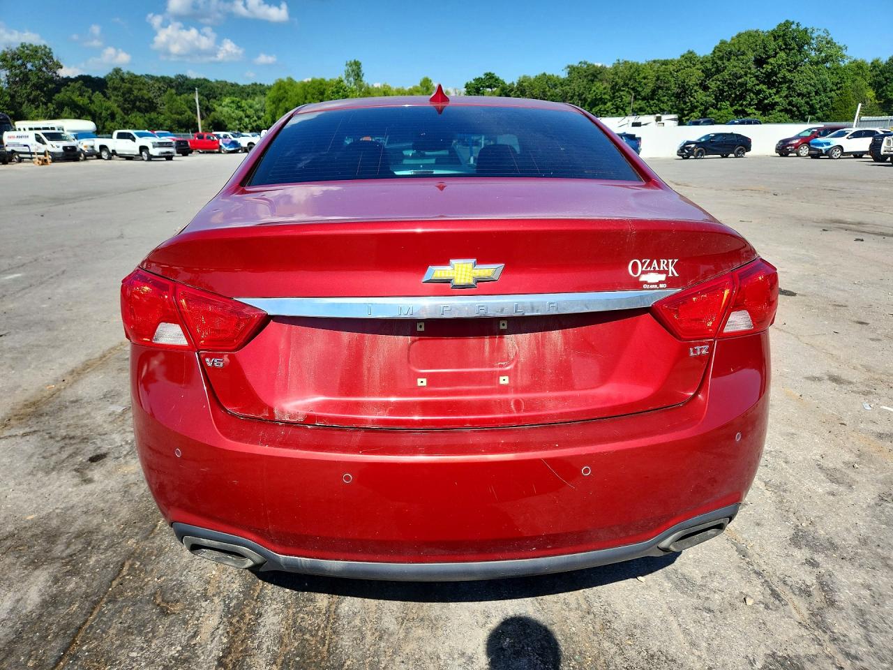 2015 Chevrolet Impala Ltz Red vin: 2G1165S30F9177548