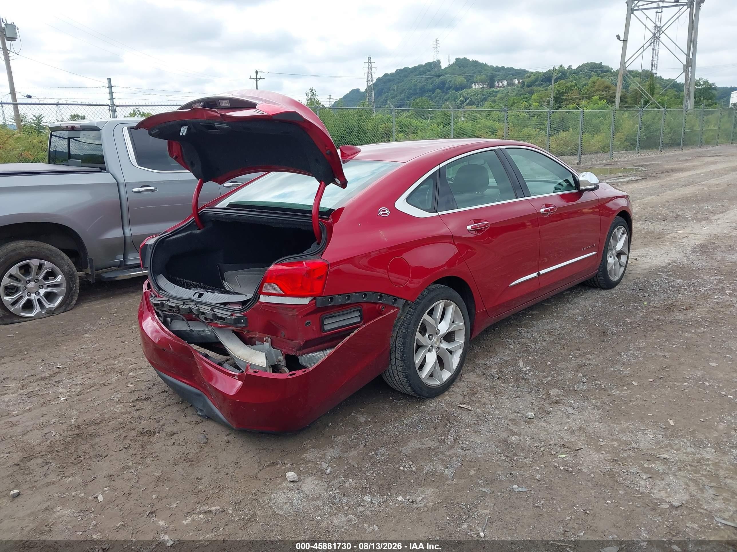 2015 Chevrolet Impala 2lz Red vin: 2G1165S32F9227589