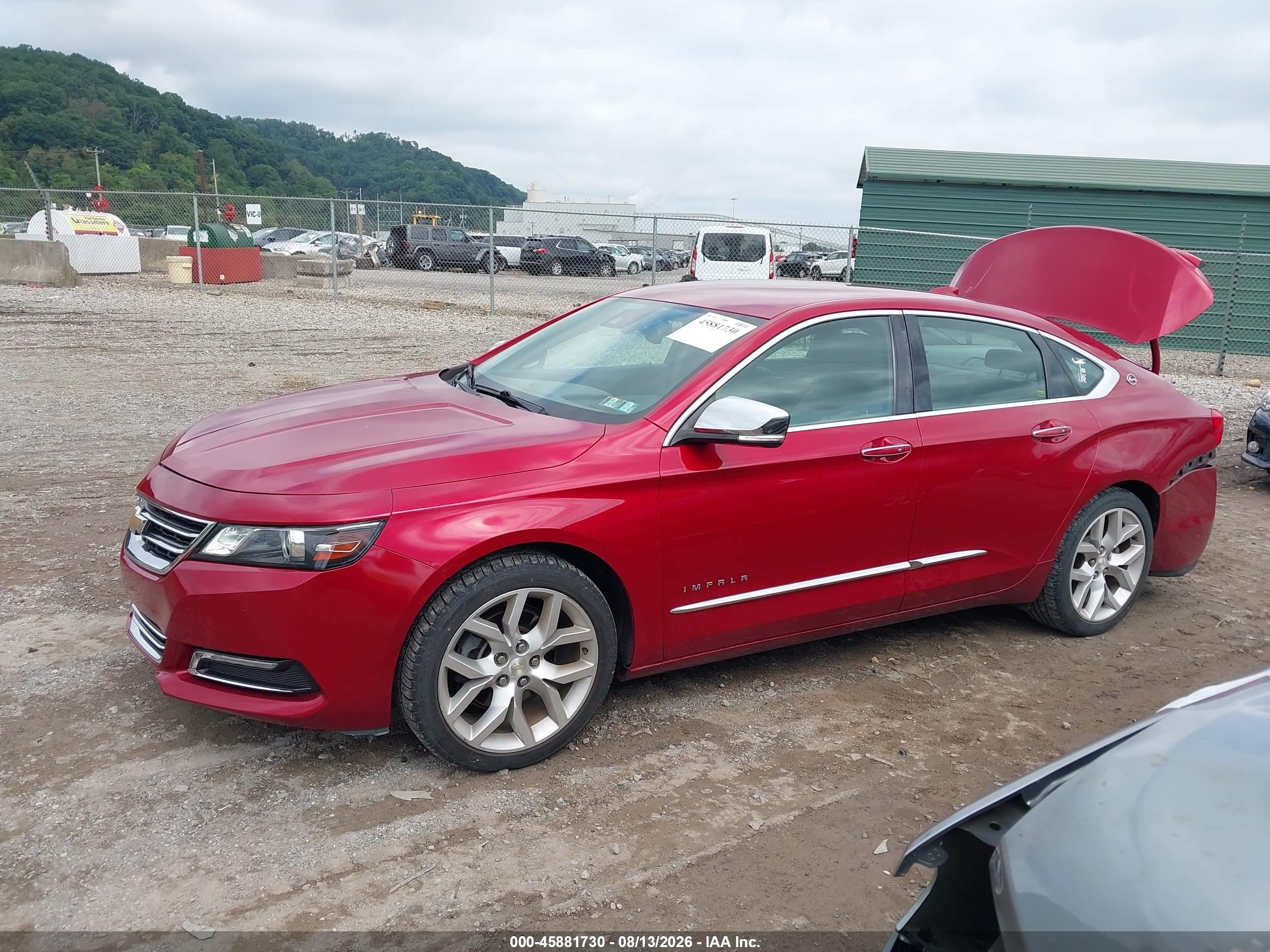 2015 Chevrolet Impala 2lz Red vin: 2G1165S32F9227589