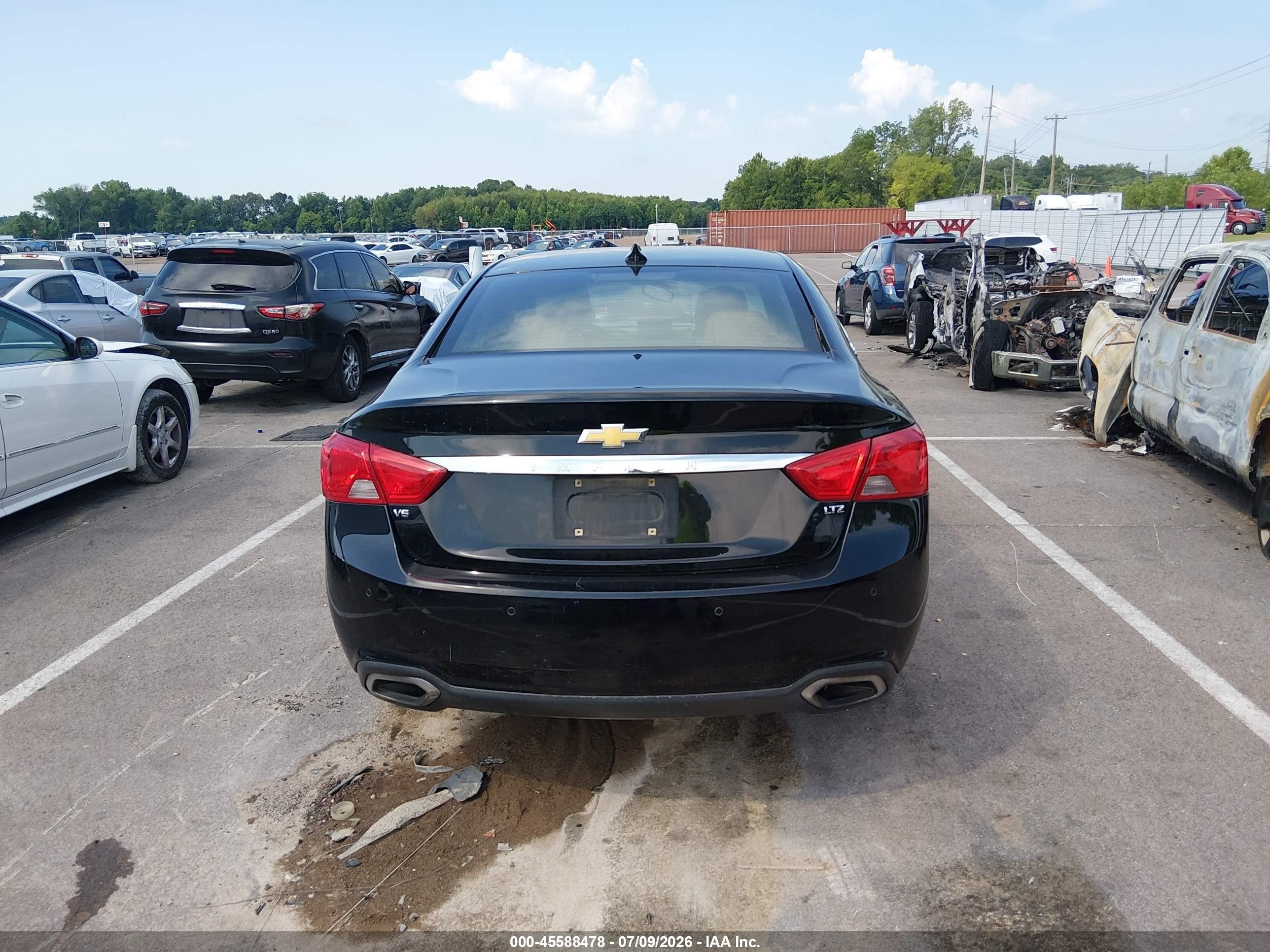 2015 Chevrolet Impala 2lz Black vin: 2G1165S33F9117649