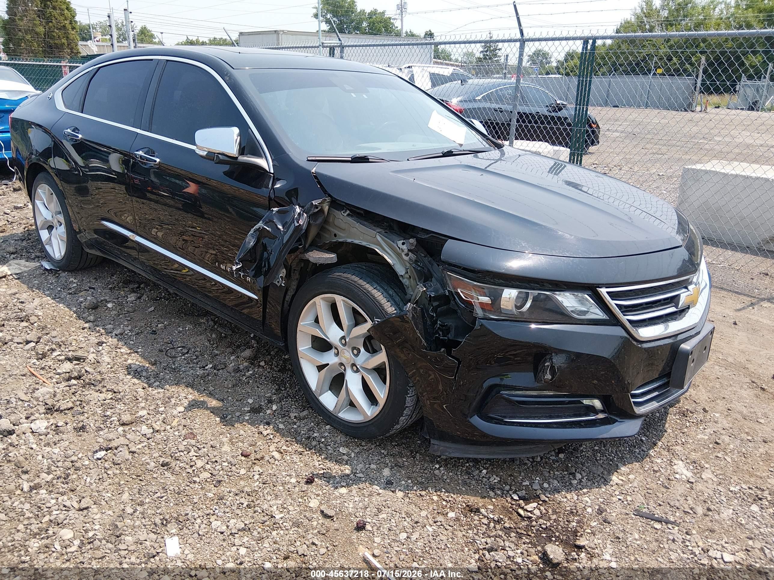 2015 Chevrolet Impala 2lz Black vin: 2G1165S33F9190259