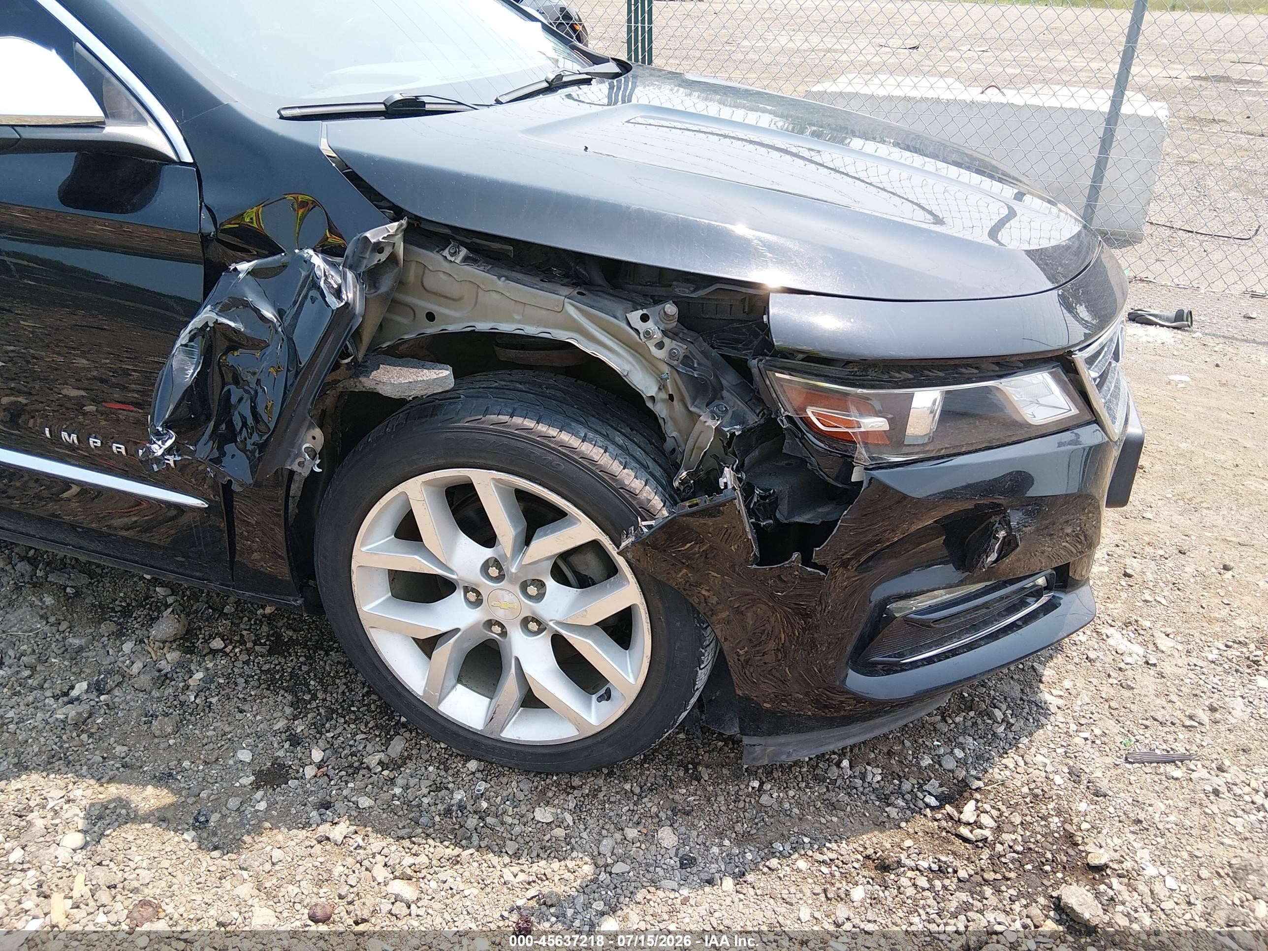 2015 Chevrolet Impala 2lz Black vin: 2G1165S33F9190259