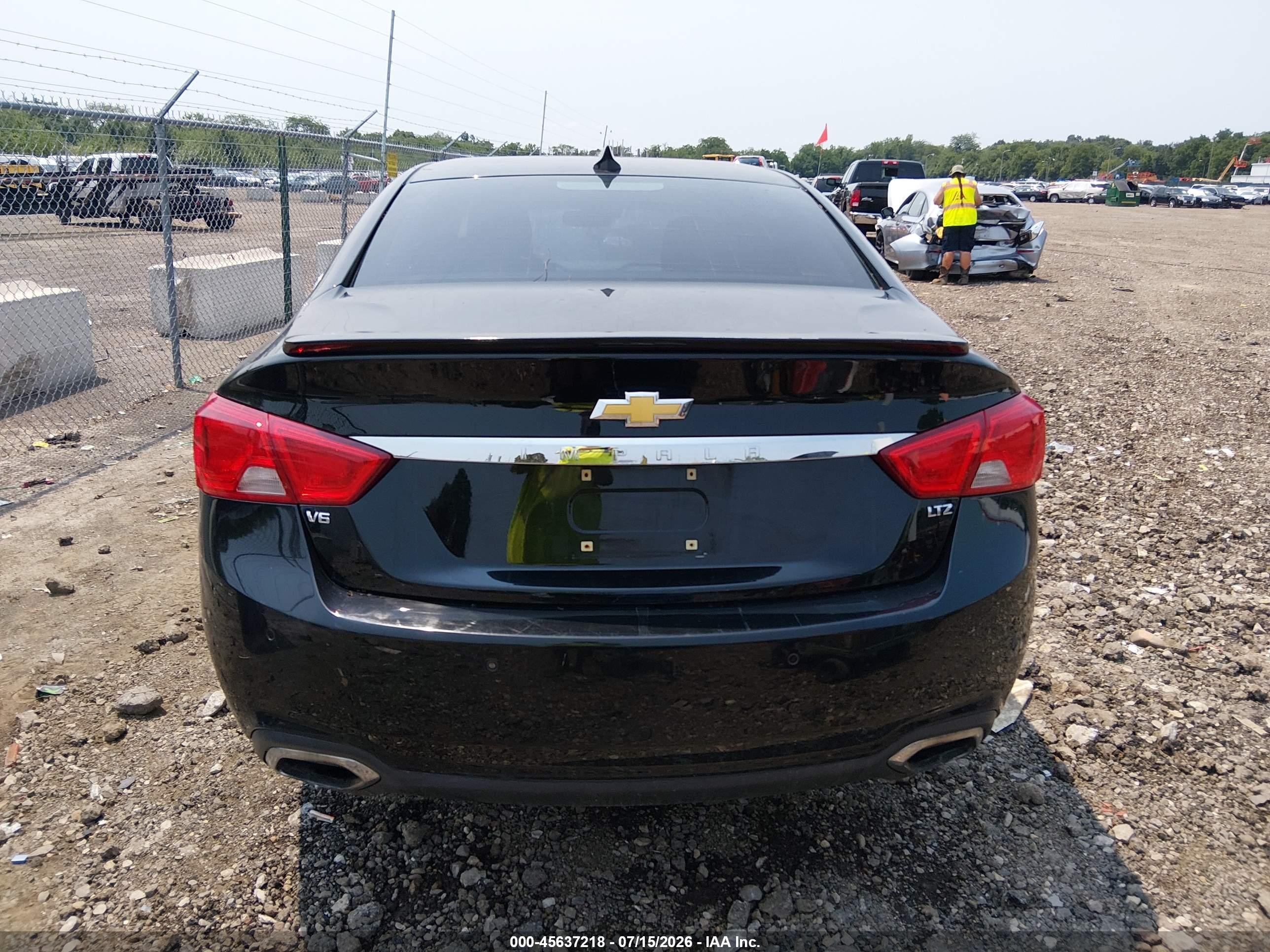 2015 Chevrolet Impala 2lz Black vin: 2G1165S33F9190259