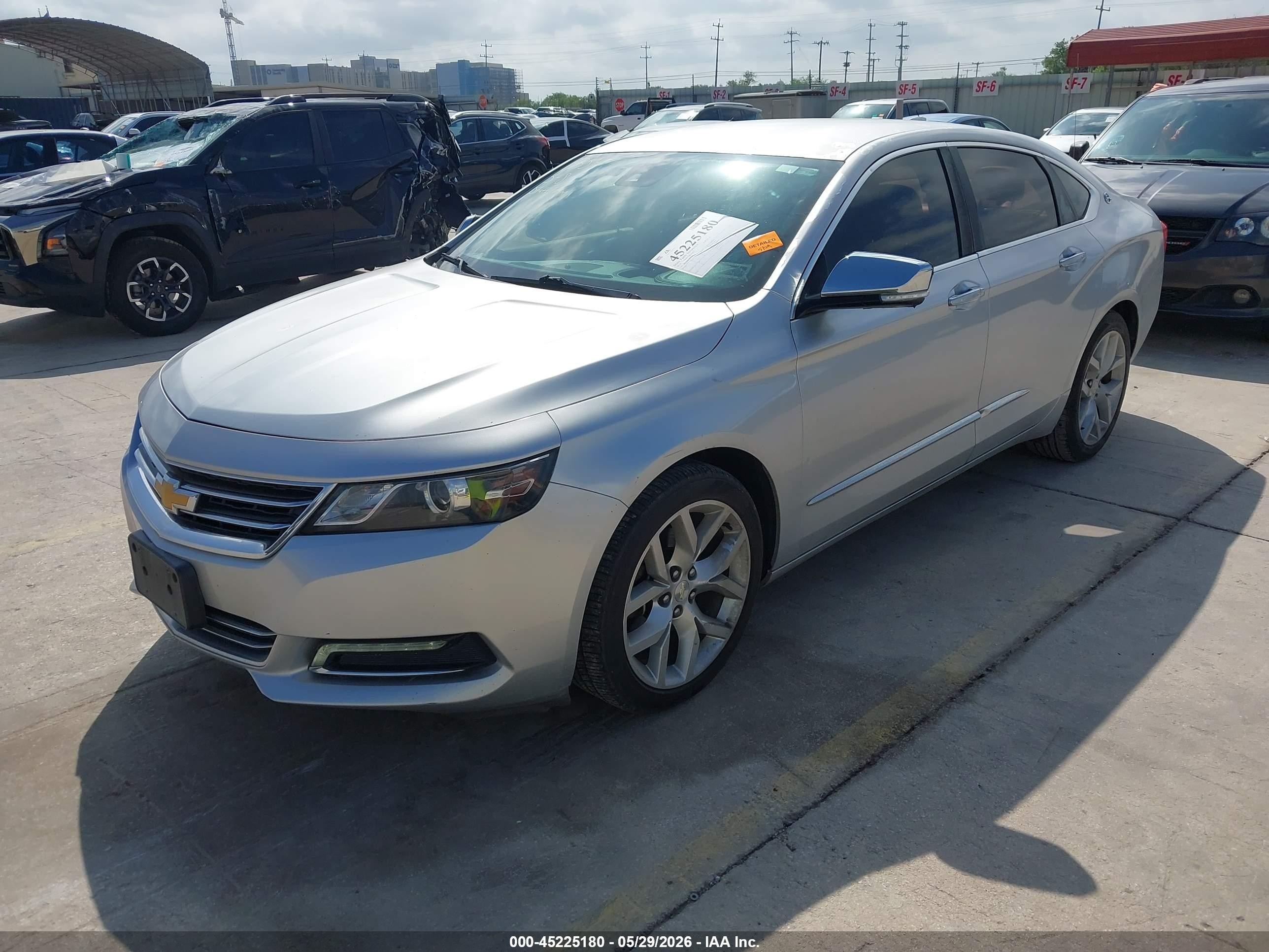 2015 Chevrolet Impala 2lz Silver vin: 2G1165S33F9204953