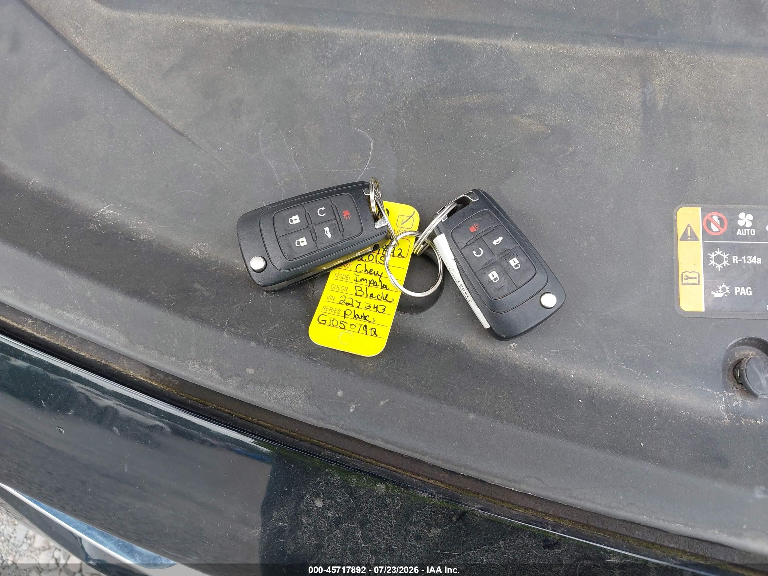 2015 Chevrolet Impala 2lz Черный vin: 2G1165S33F9227343