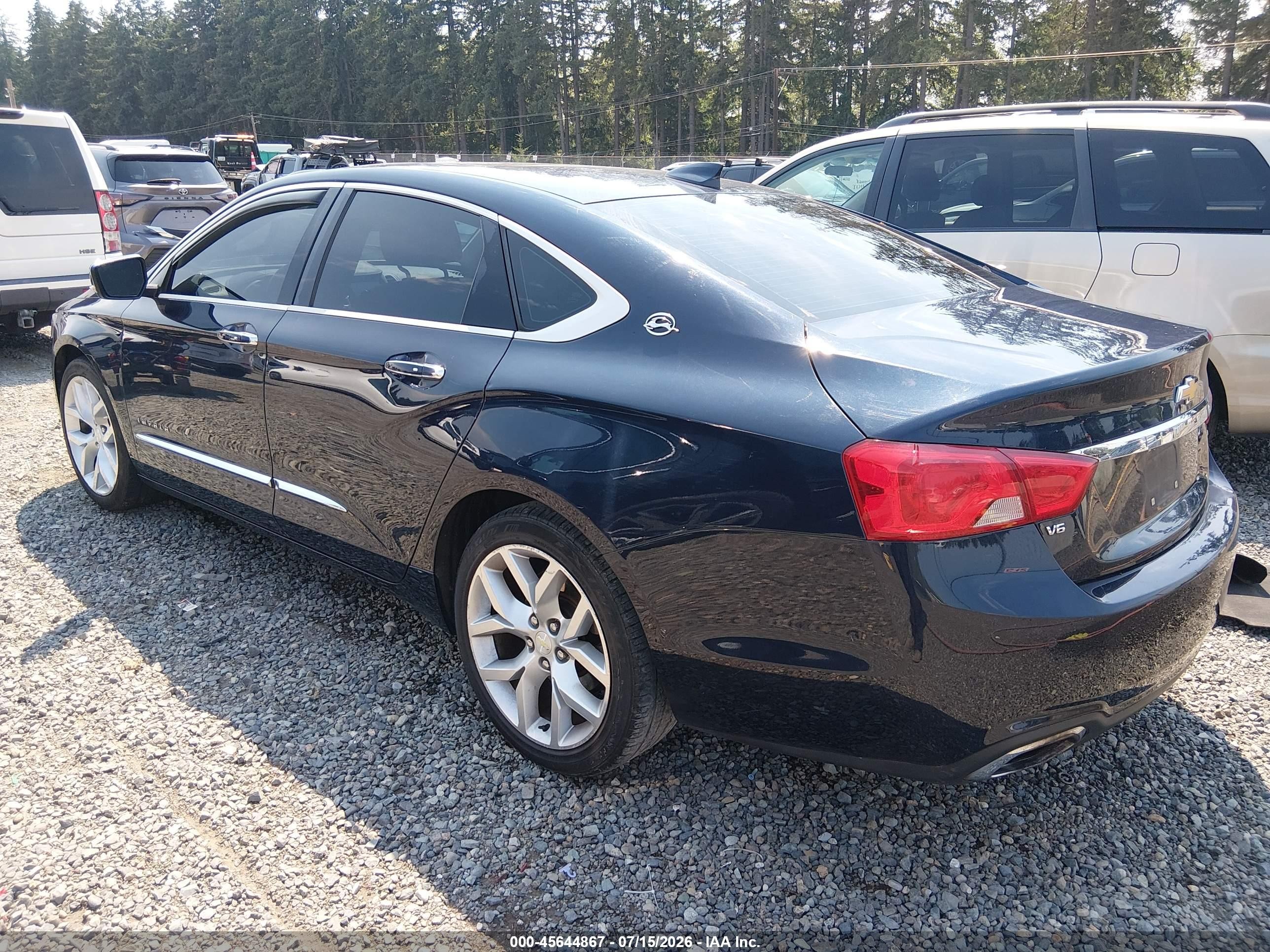 2015 Chevrolet Impala 2lz Blue vin: 2G1165S33F9269365