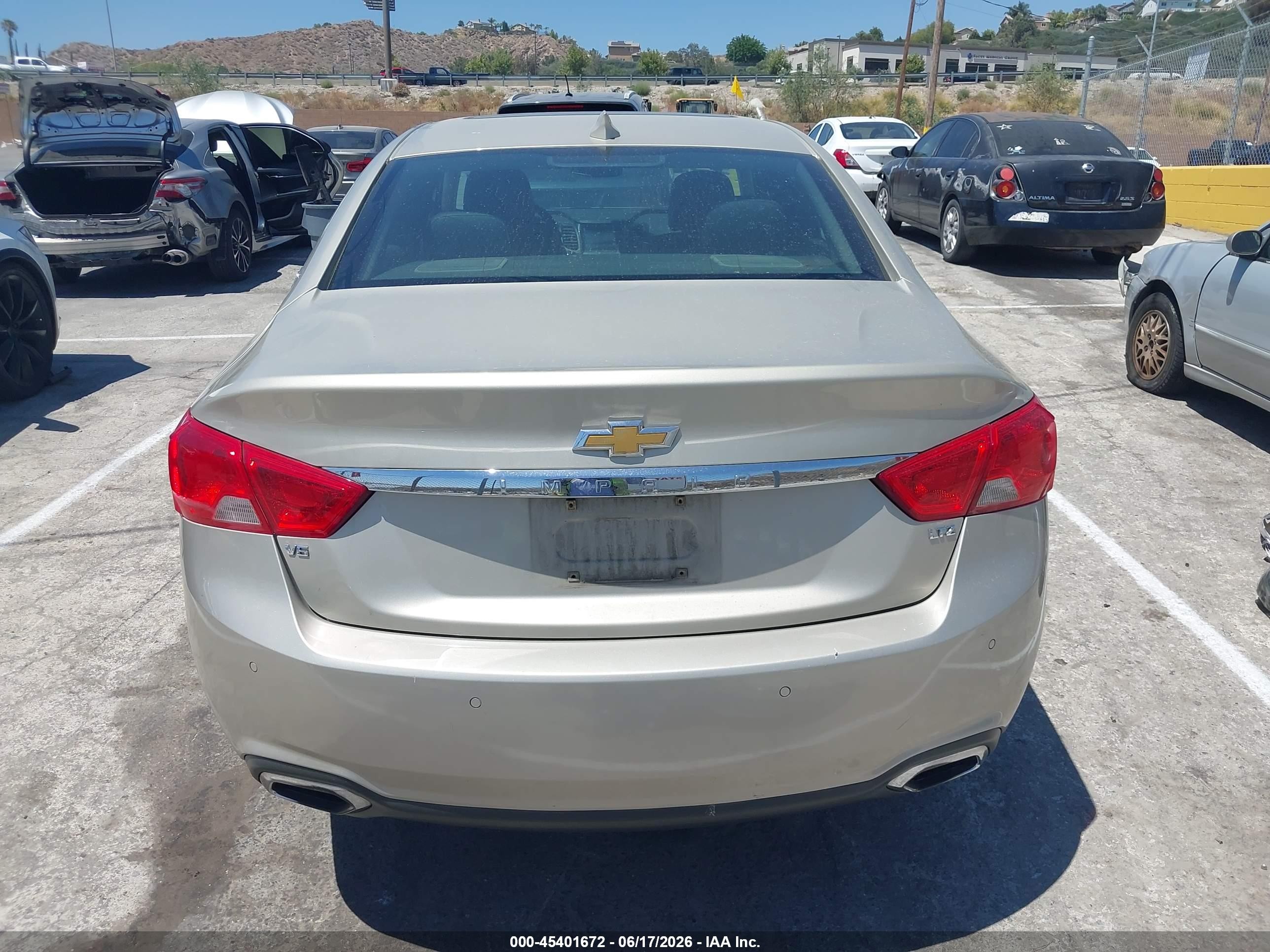 2015 Chevrolet Impala 2lz Tan vin: 2G1165S35F9115045