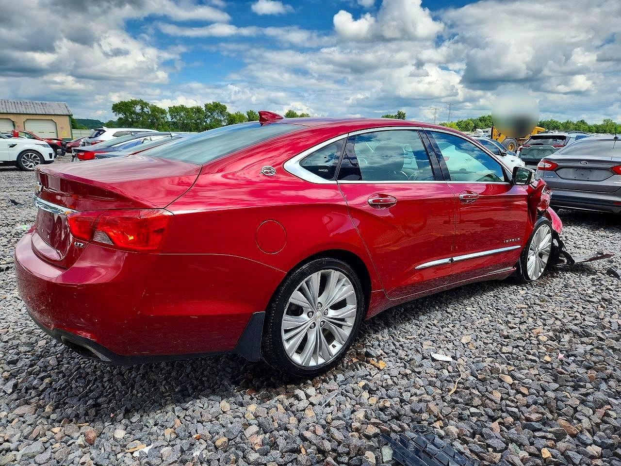 2015 Chevrolet Impala Ltz Burgundy vin: 2G1165S35F9177304