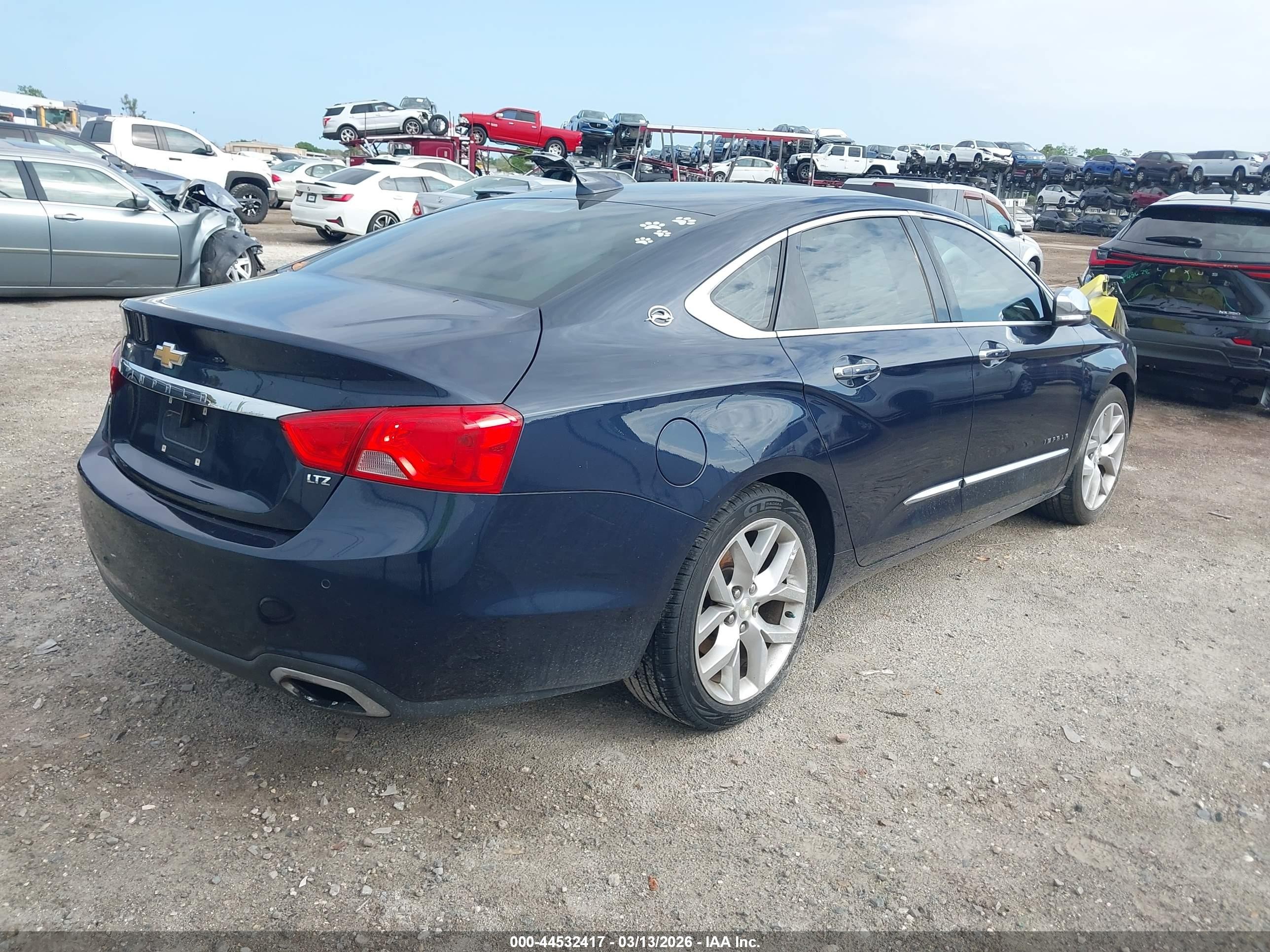 2015 Chevrolet Impala 2lz Dark Blue vin: 2G1165S35F9193163