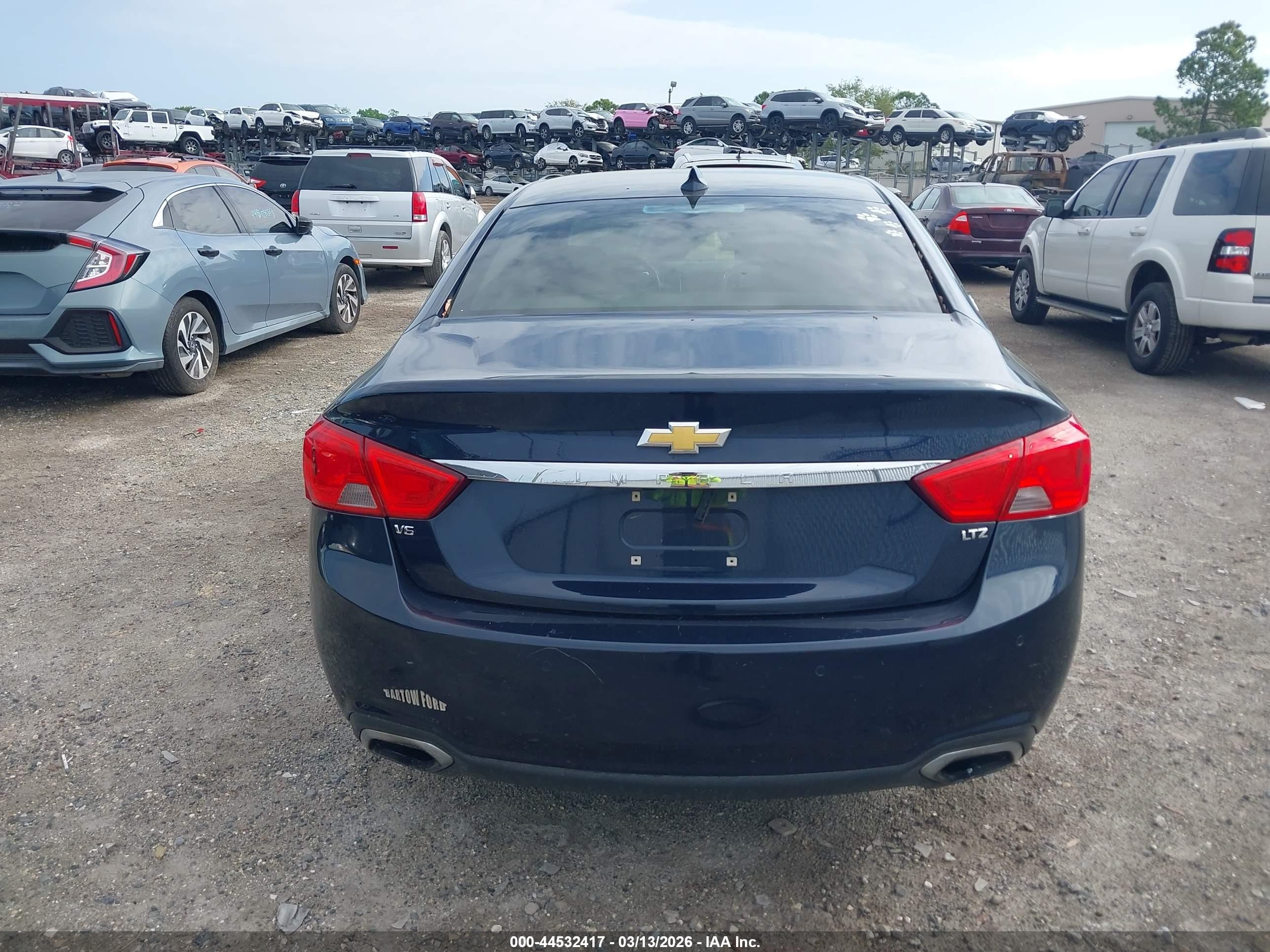 2015 Chevrolet Impala 2lz Dark Blue vin: 2G1165S35F9193163